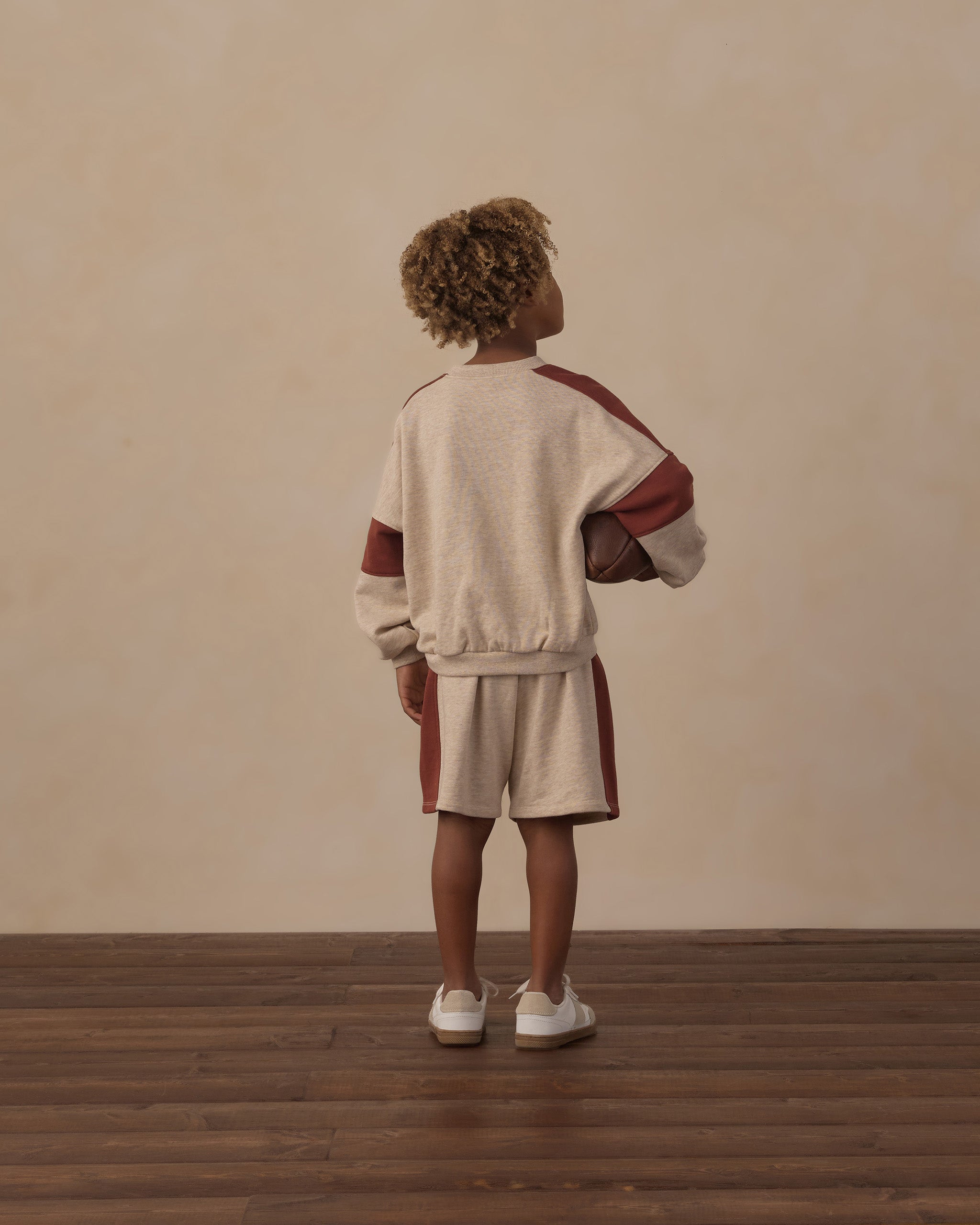 Boxing Sweat Short Heathered Ash - Rylee + Cru | Kids Clothes | Trendy Baby Clothes | Modern Infant Outfits |