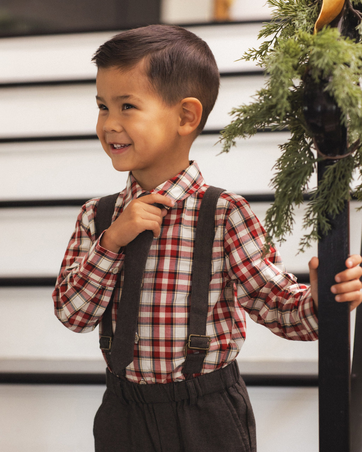 Suspender Pant Black