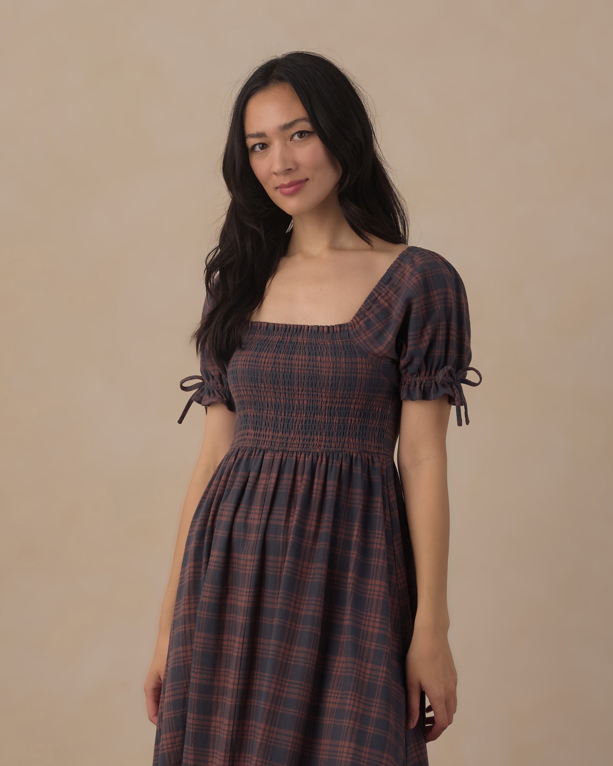 Women's Dallas Dress Midnight Plaid - Rylee + Cru | Kids Clothes | Trendy Baby Clothes | Modern Infant Outfits |