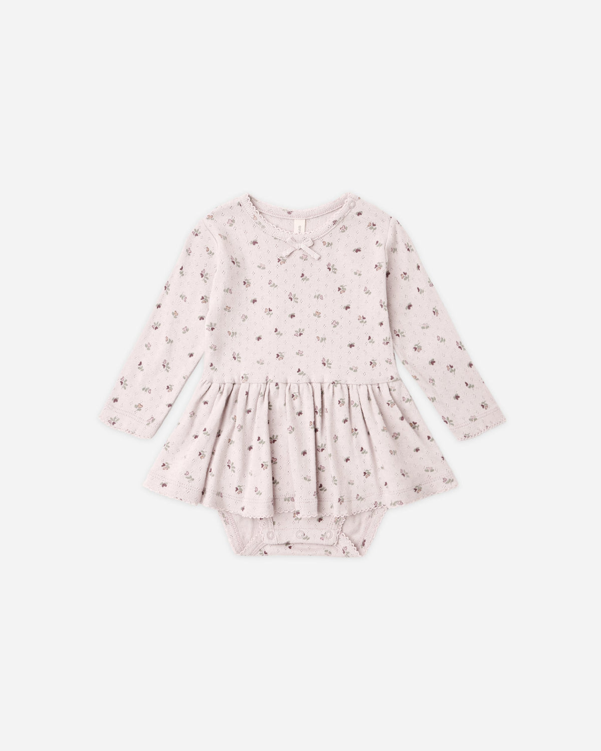 Pointelle Skirted Bodysuit Heart Ditsy - Rylee + Cru | Kids Clothes | Trendy Baby Clothes | Modern Infant Outfits |
