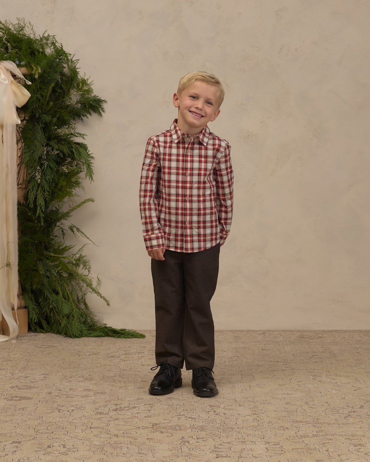 Harrison Button Down Holiday Tartan