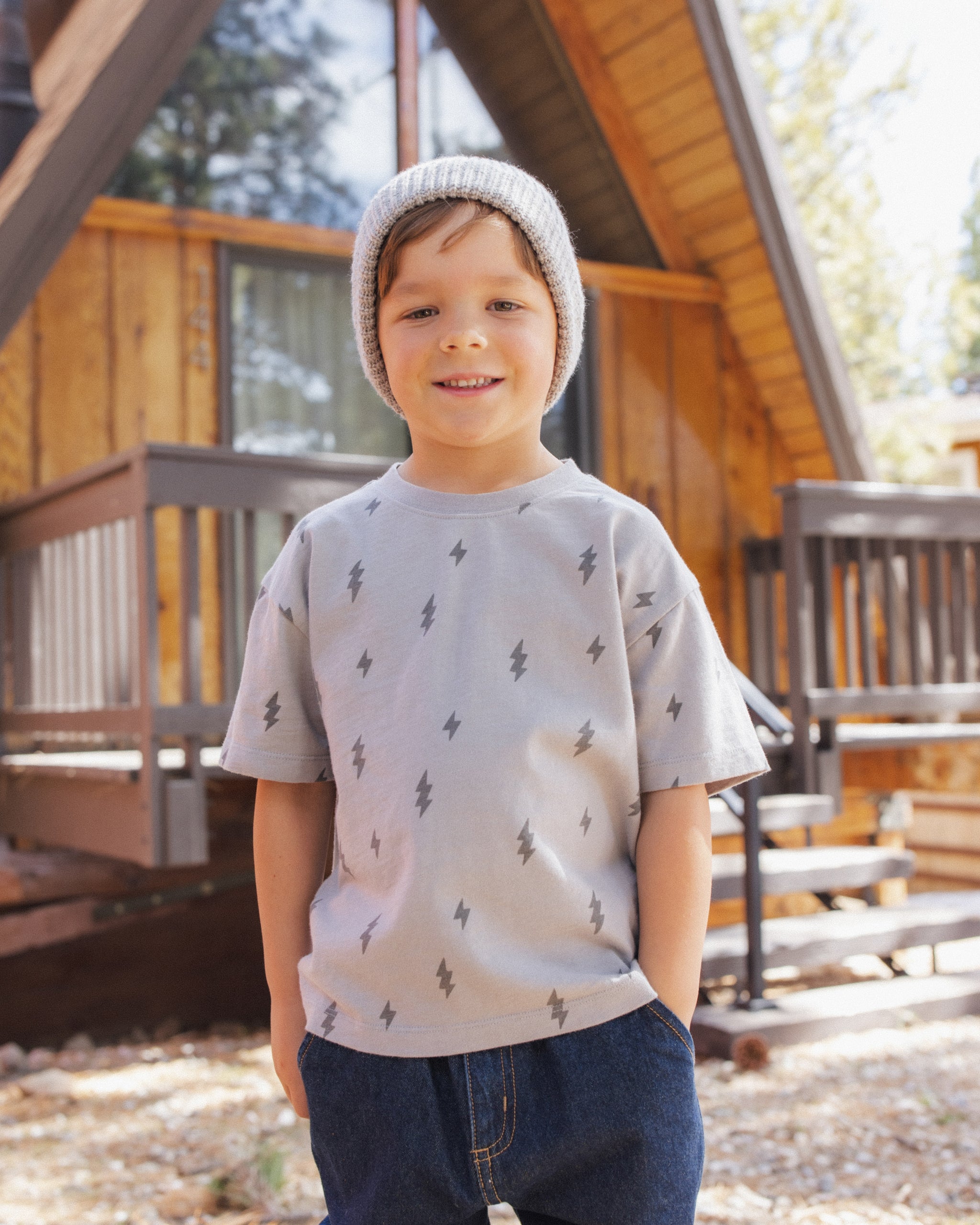 Relaxed Tee Bolts - Rylee + Cru | Kids Clothes | Trendy Baby Clothes | Modern Infant Outfits |