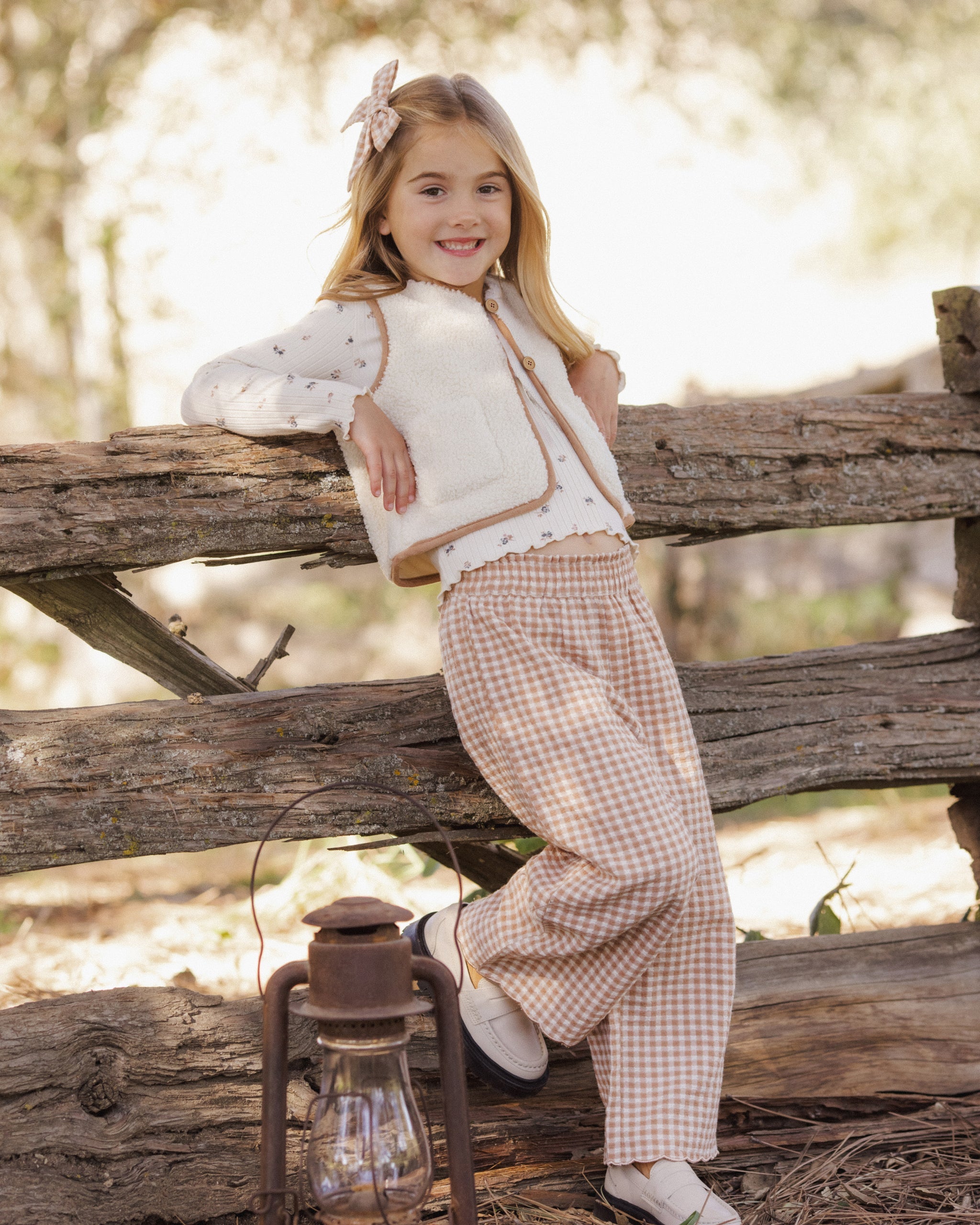 Sherpa Vest Natural - Rylee + Cru | Kids Clothes | Trendy Baby Clothes | Modern Infant Outfits |