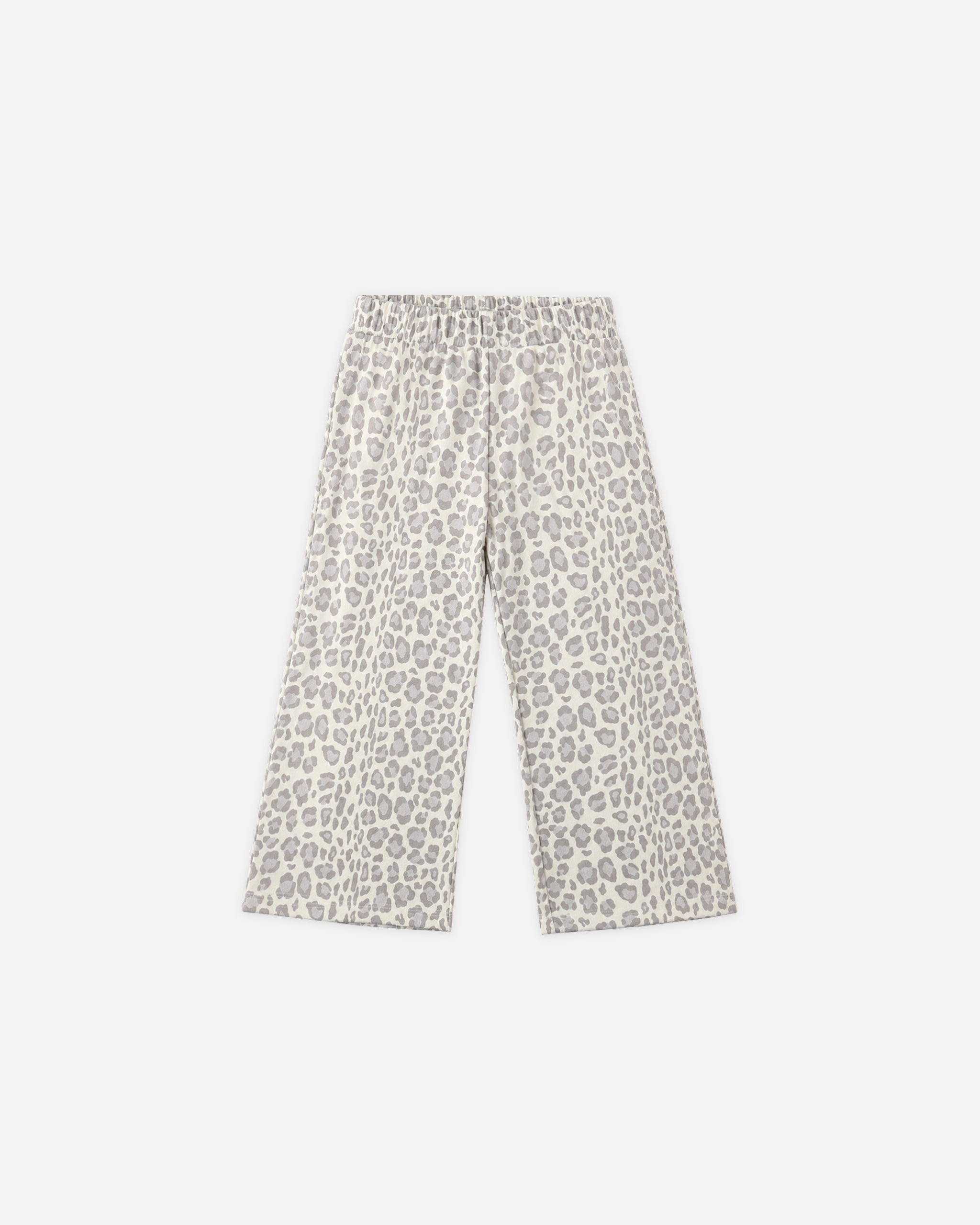 Wide Leg Sweatpant Blue Leopard - Rylee + Cru | Kids Clothes | Trendy Baby Clothes | Modern Infant Outfits |