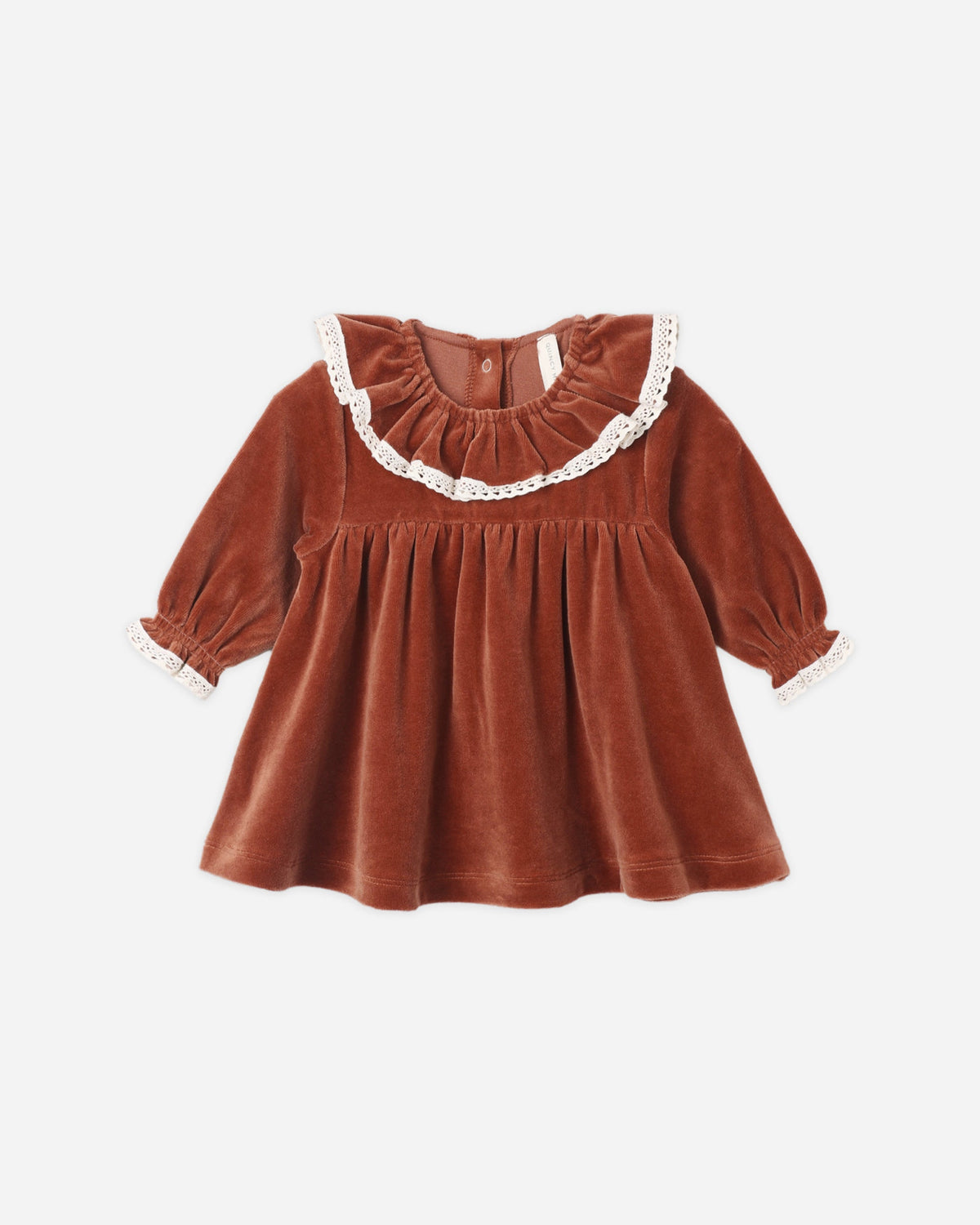 Velour Baby Dress Redwood - Rylee + Cru | Kids Clothes | Trendy Baby Clothes | Modern Infant Outfits |