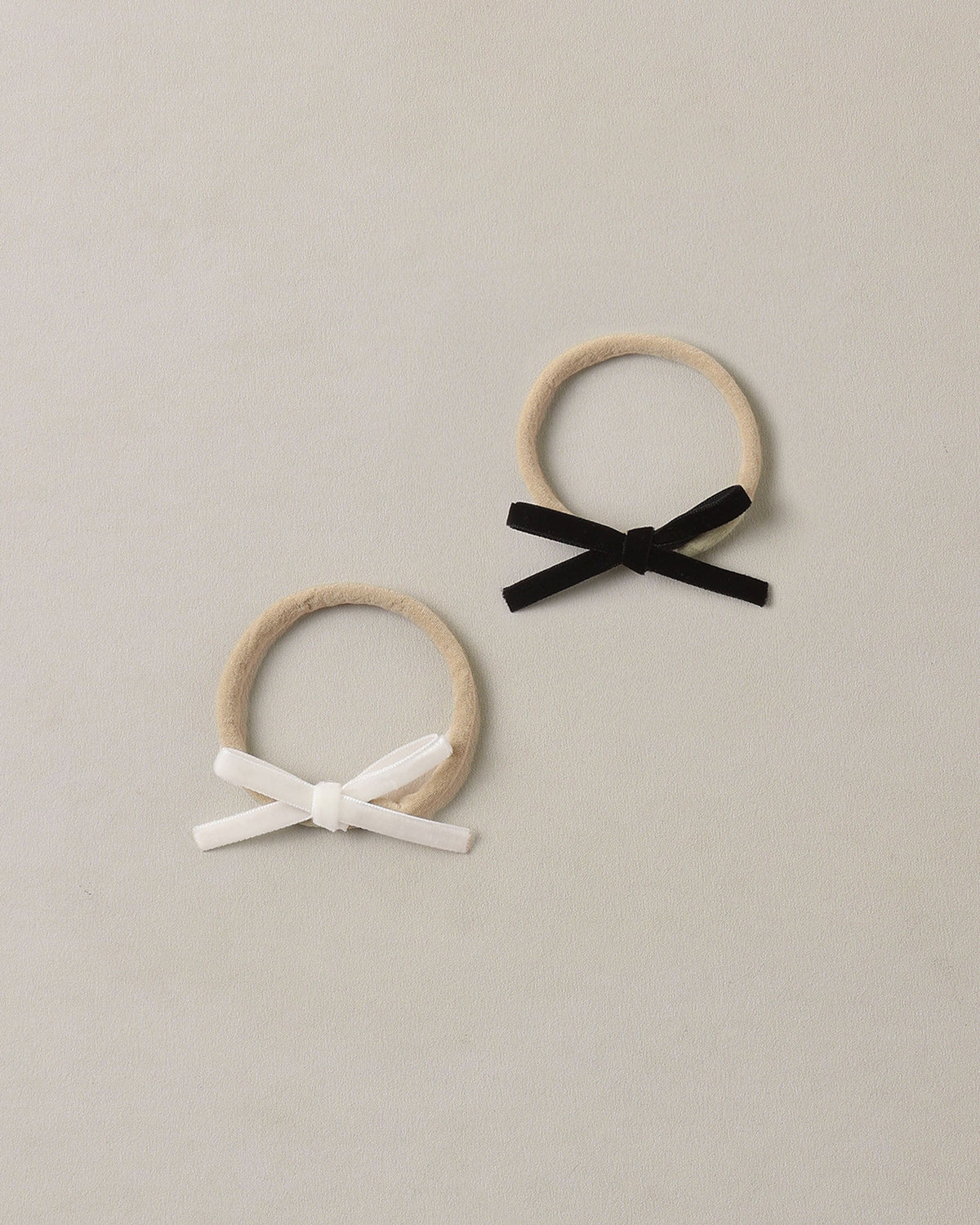 Baby Bow Headbands Black, Ivory