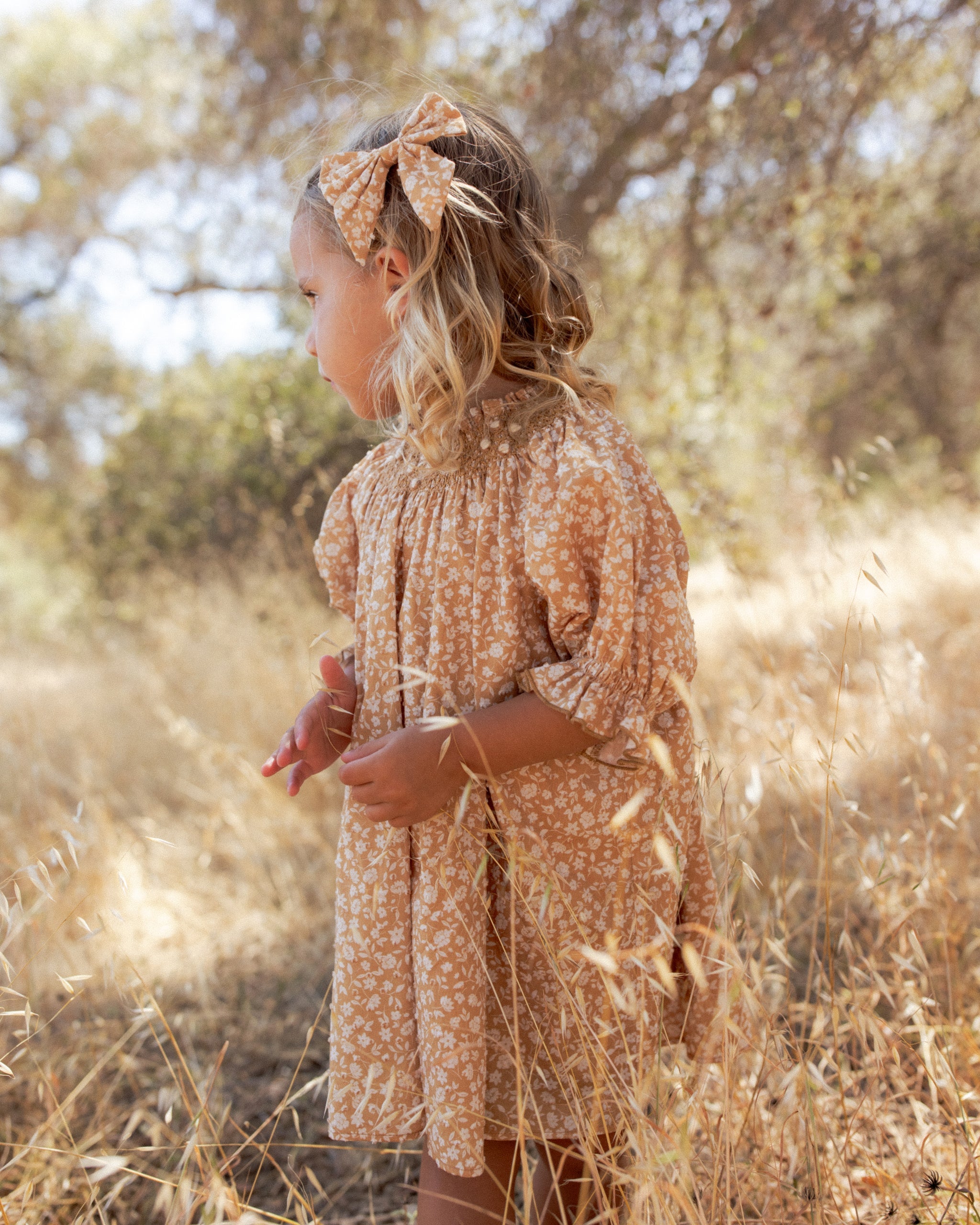 Norah Bow Golden Meadow - Rylee + Cru | Kids Clothes | Trendy Baby Clothes | Modern Infant Outfits |