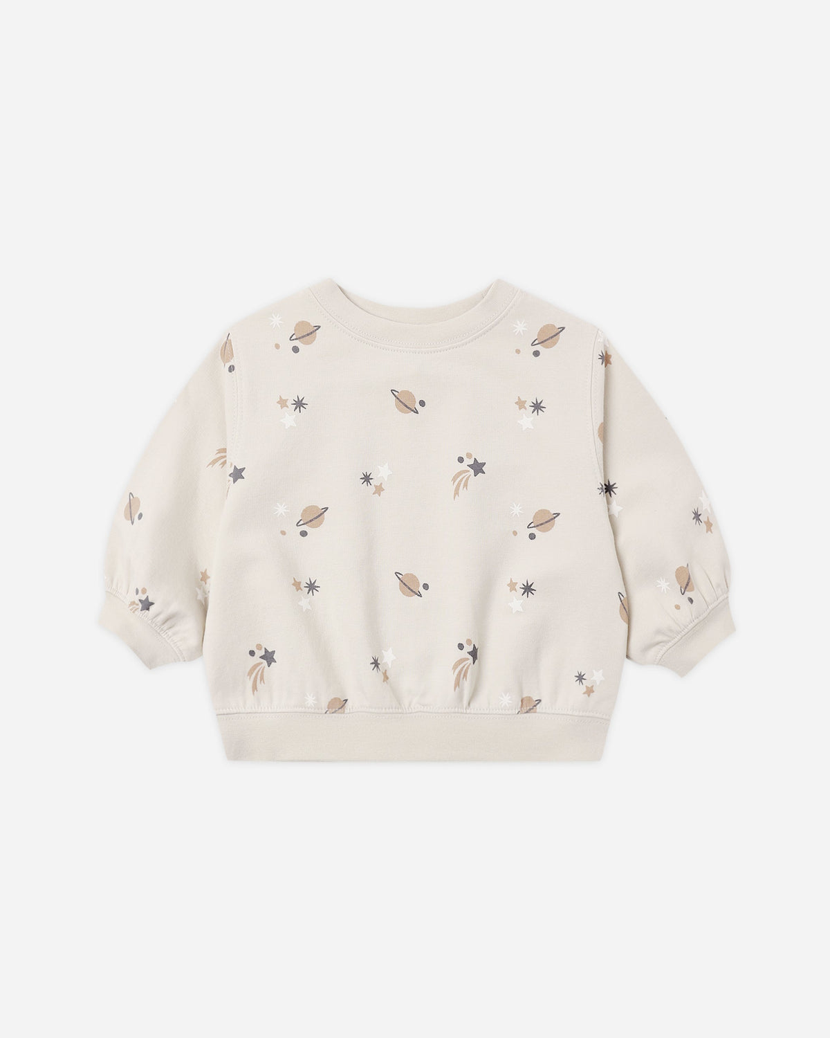 Oversized Crew Sweatshirt Space - Rylee + Cru | Kids Clothes | Trendy Baby Clothes | Modern Infant Outfits |