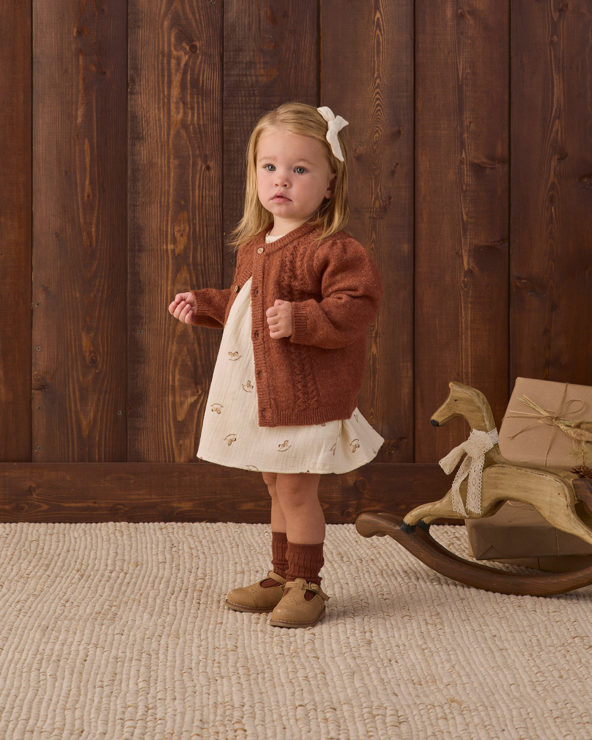 Holly Cardigan Redwood - Rylee + Cru | Kids Clothes | Trendy Baby Clothes | Modern Infant Outfits |