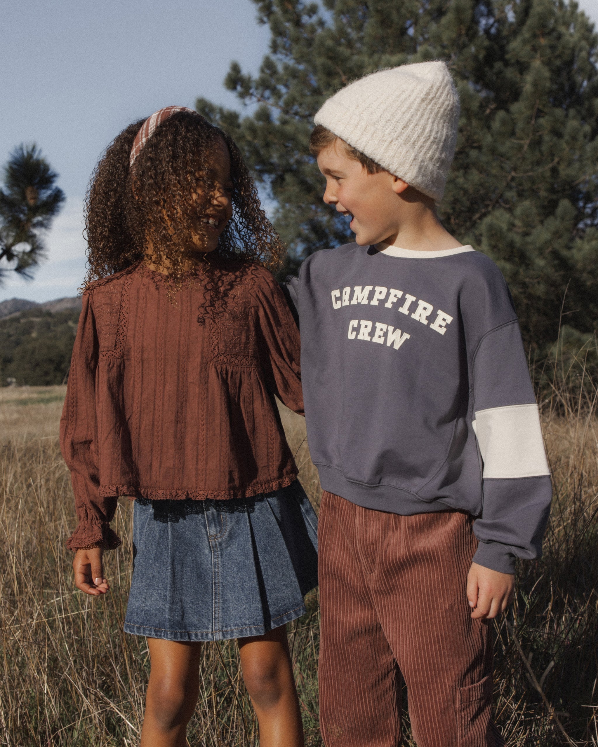 Oversized Sweatshirt Campfire Crew - Rylee + Cru | Kids Clothes | Trendy Baby Clothes | Modern Infant Outfits |