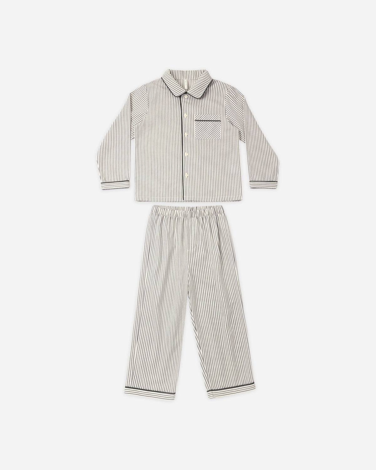 Long Sleeve Pajamas Evergreen Stripe - Rylee + Cru | Kids Clothes | Trendy Baby Clothes | Modern Infant Outfits |