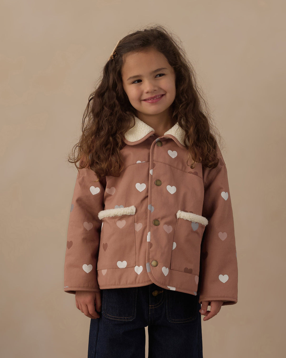 Lily Coat Hearts - Rylee + Cru | Kids Clothes | Trendy Baby Clothes | Modern Infant Outfits |