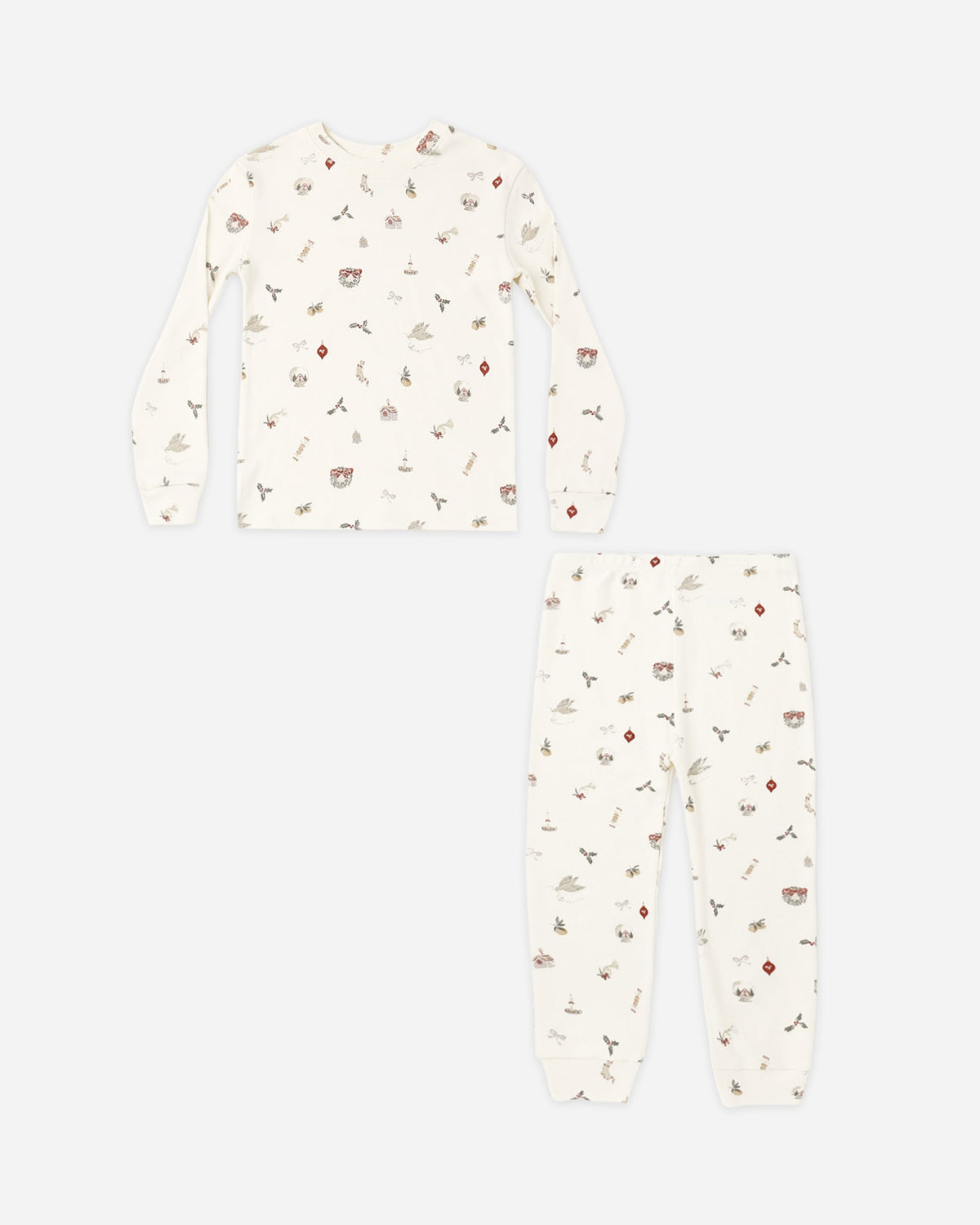 Organic Long Sleeve Pajama Set Favorite Things - Rylee + Cru | Kids Clothes | Trendy Baby Clothes | Modern Infant Outfits |
