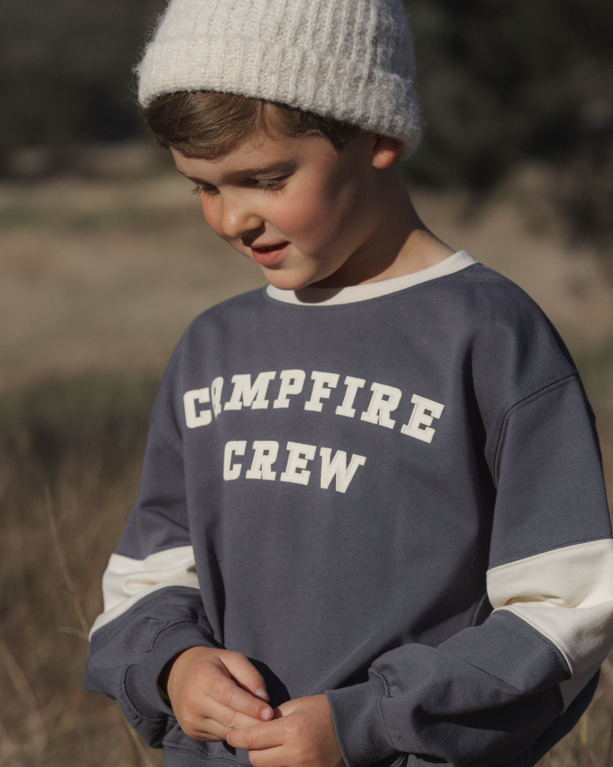 Oversized Sweatshirt Campfire Crew - Rylee + Cru | Kids Clothes | Trendy Baby Clothes | Modern Infant Outfits |