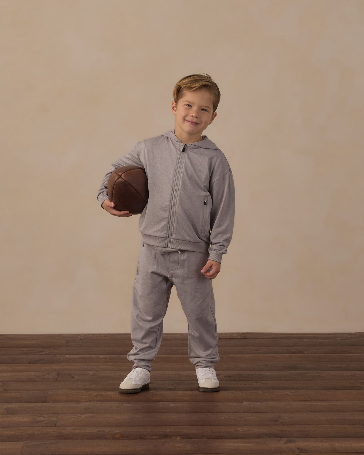 Century Tech Jogger Heathered Dusty Blue - Rylee + Cru | Kids Clothes | Trendy Baby Clothes | Modern Infant Outfits |