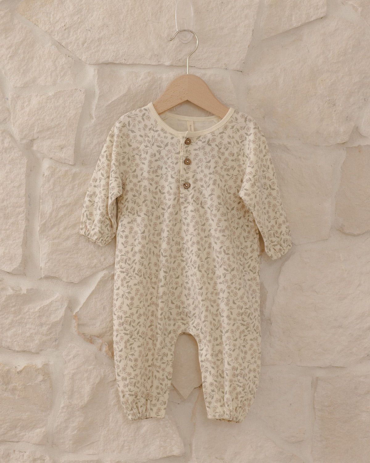 Henley Bubble Jumpsuit Floret - Rylee + Cru | Kids Clothes | Trendy Baby Clothes | Modern Infant Outfits |