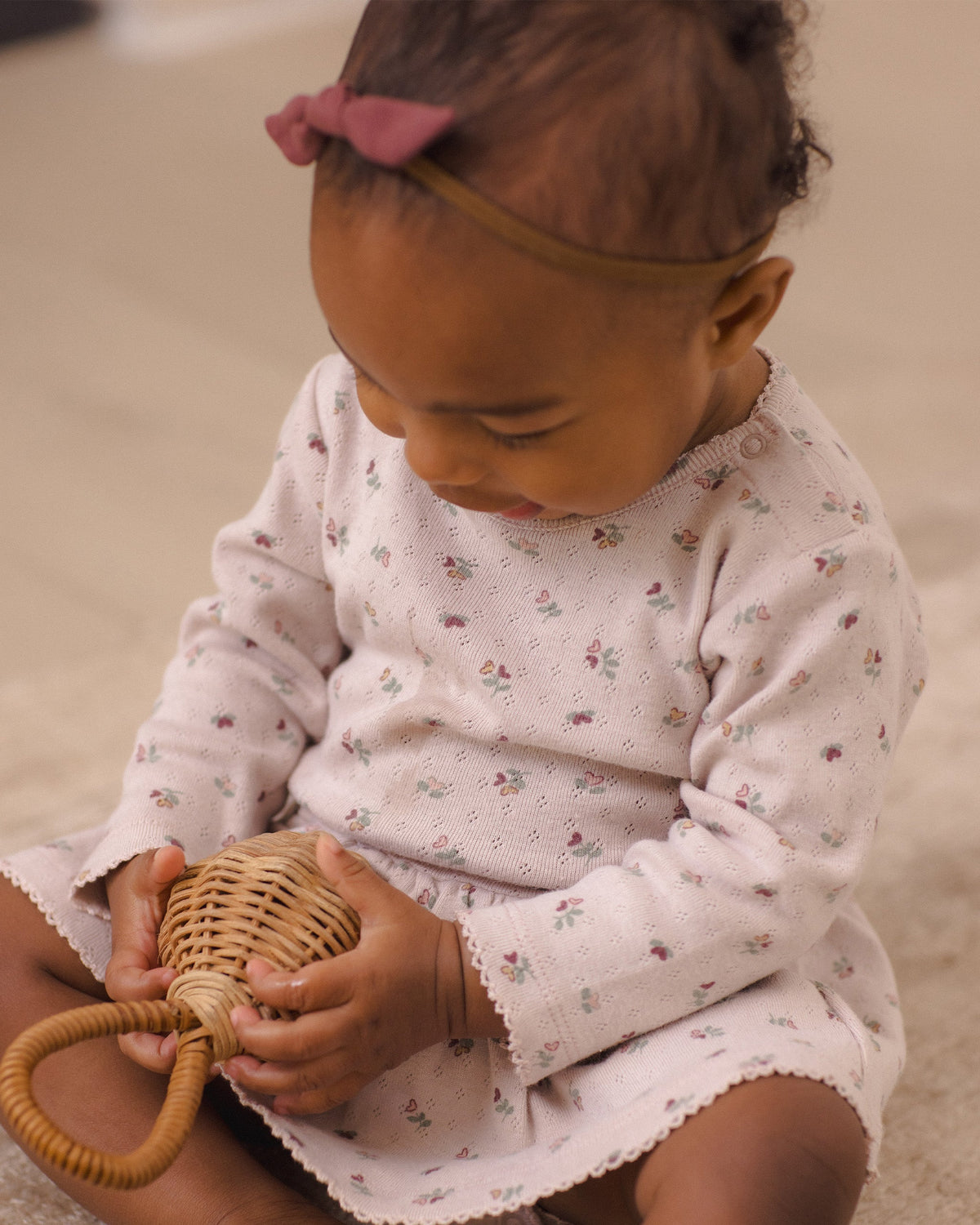 Little Knot Headband Black Cherry - Rylee + Cru | Kids Clothes | Trendy Baby Clothes | Modern Infant Outfits |