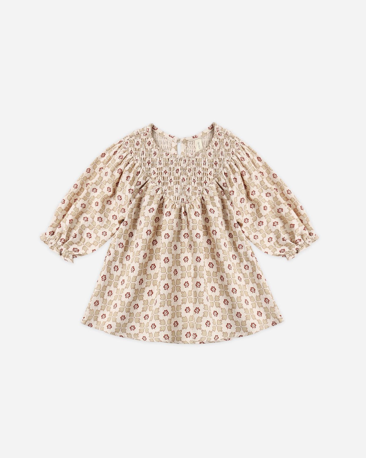 V Smocked Dress Winter Rose - Rylee + Cru | Kids Clothes | Trendy Baby Clothes | Modern Infant Outfits |