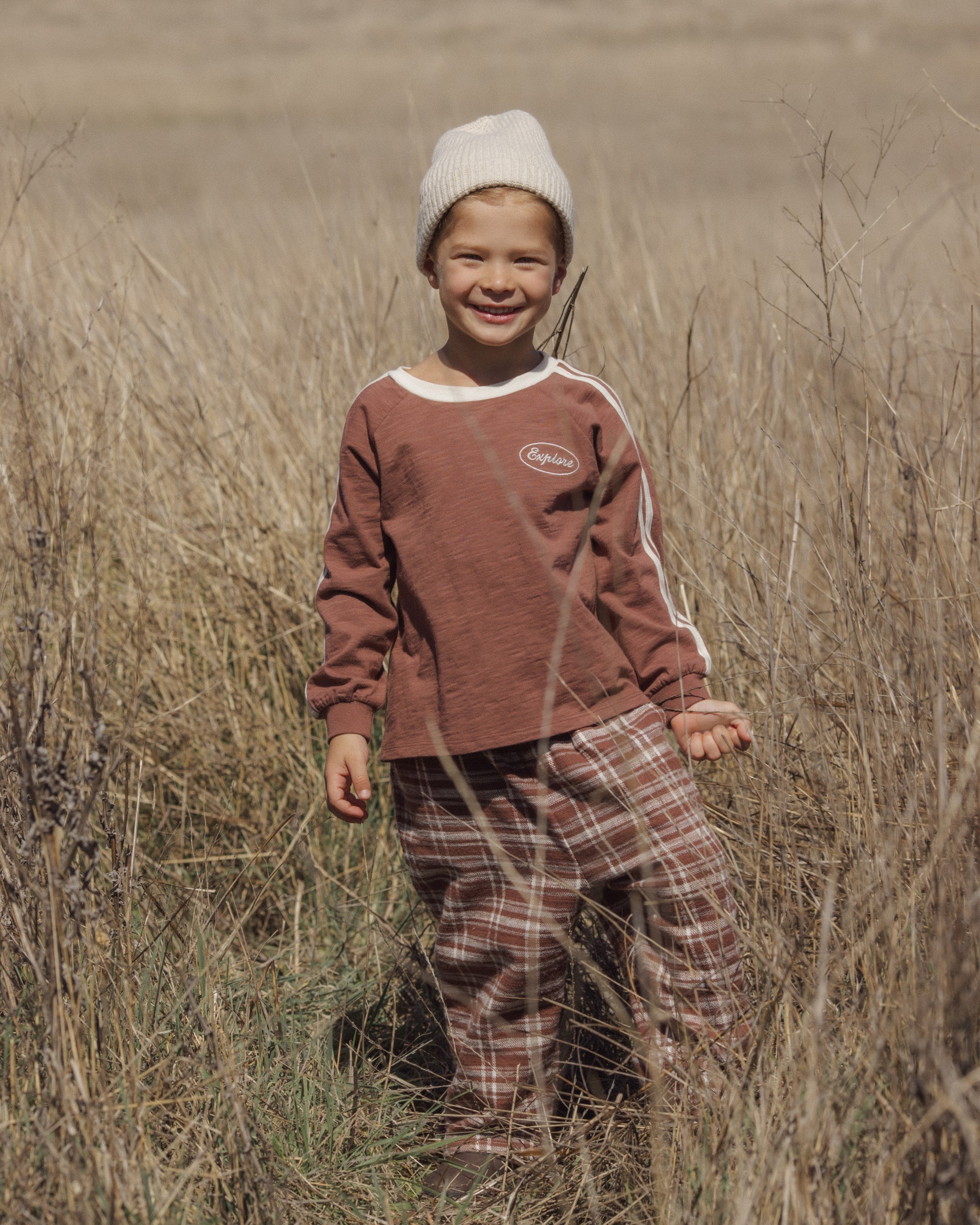 Relaxed Long Sleeve Tee Explore - Rylee + Cru | Kids Clothes | Trendy Baby Clothes | Modern Infant Outfits |