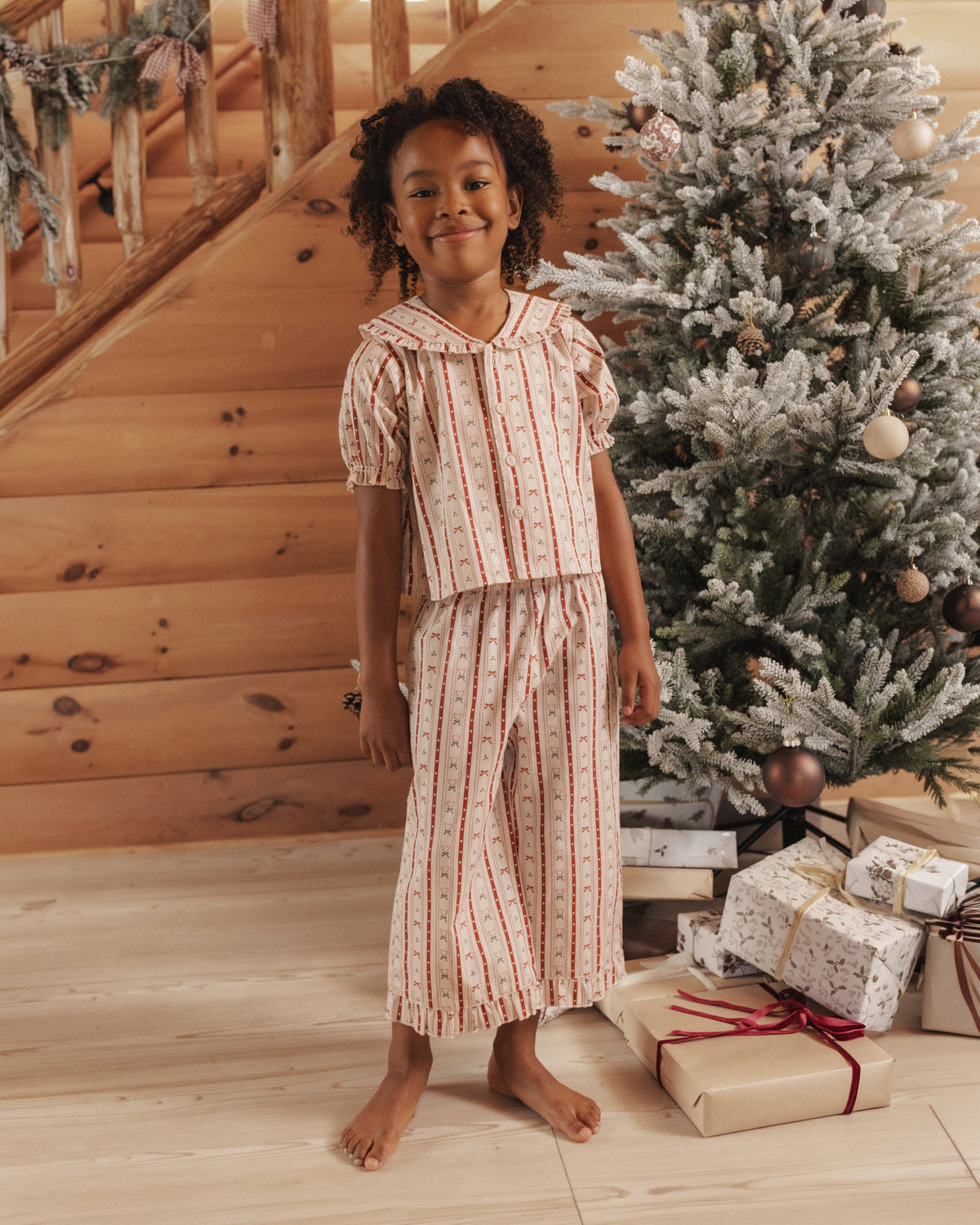 Ruffle Pajamas Candy Cane Lane - Rylee + Cru | Kids Clothes | Trendy Baby Clothes | Modern Infant Outfits |