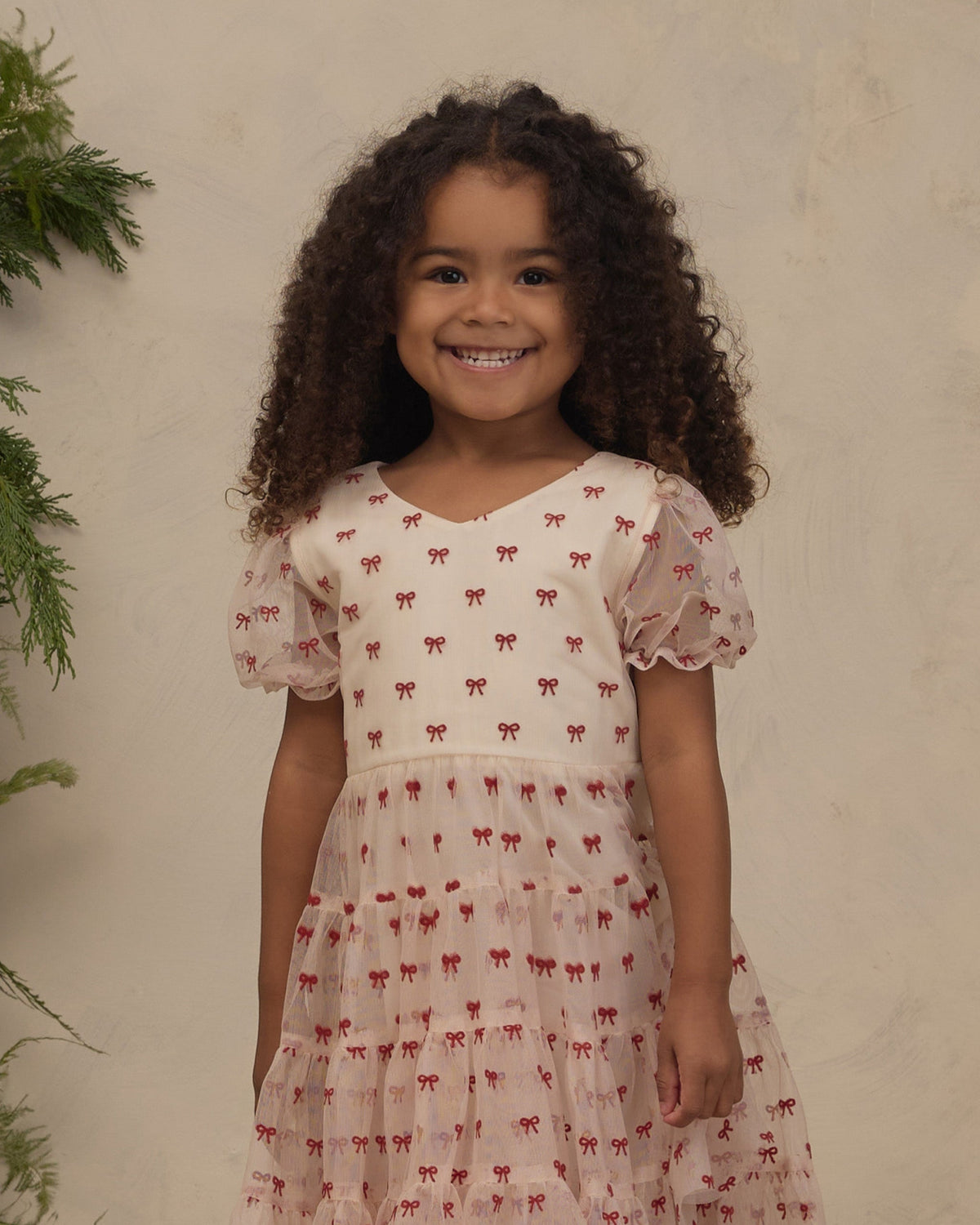 Dottie Dress Ruby Bows