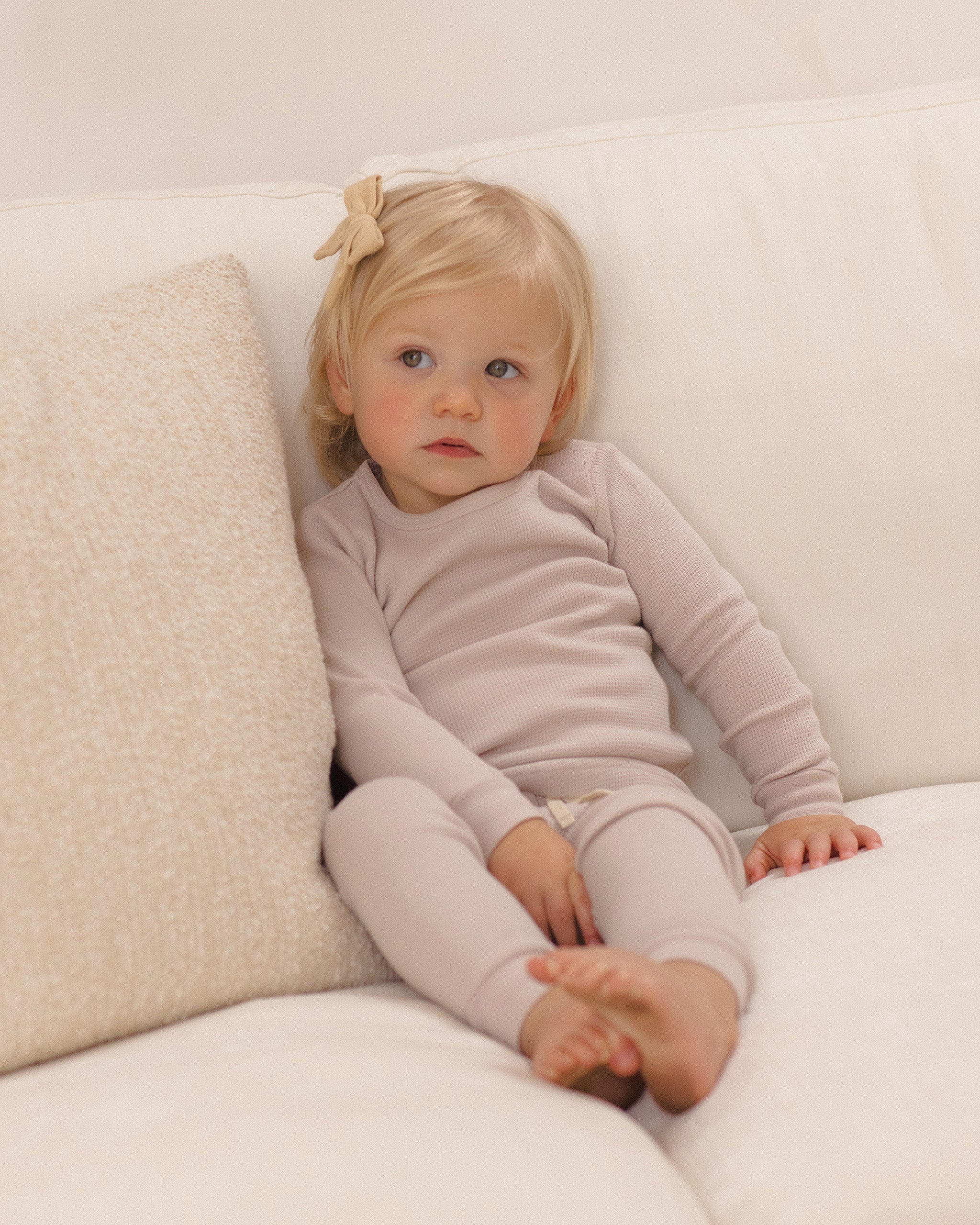 Waffle Top + Pant Set Lilac Mist - Rylee + Cru | Kids Clothes | Trendy Baby Clothes | Modern Infant Outfits |