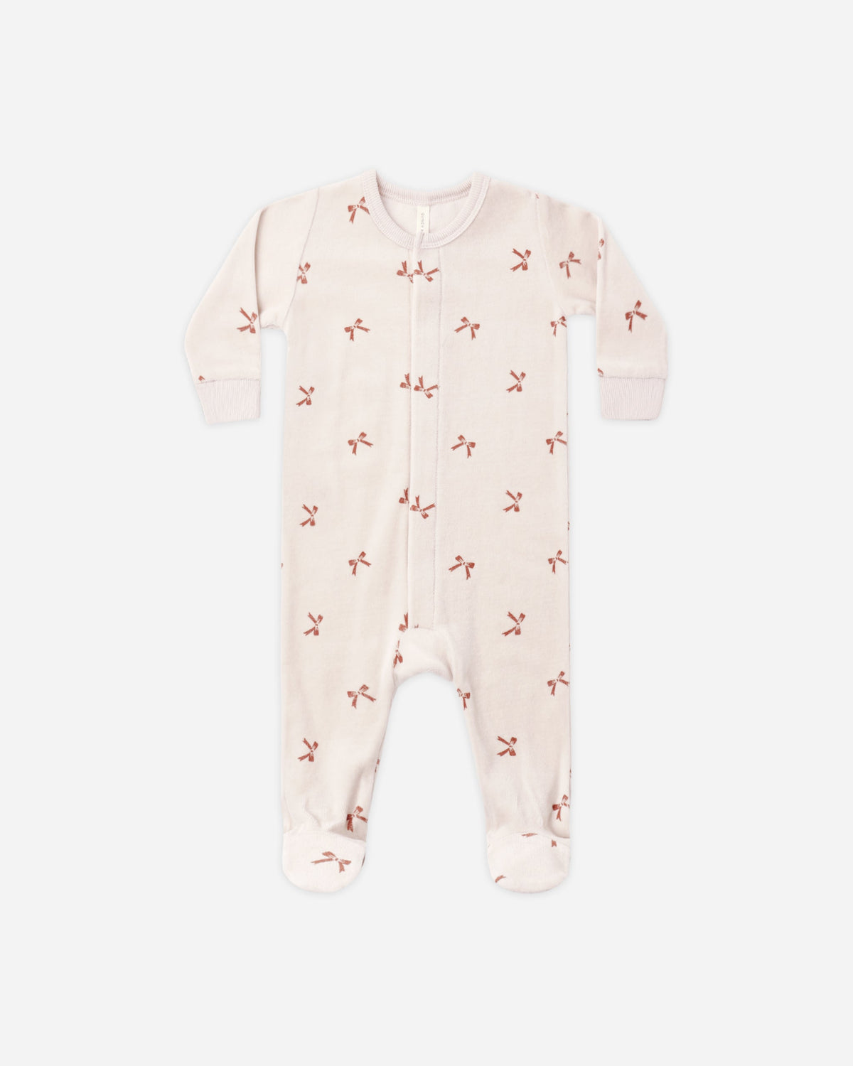 Hidden Snap Footie Red Bows - Rylee + Cru | Kids Clothes | Trendy Baby Clothes | Modern Infant Outfits |