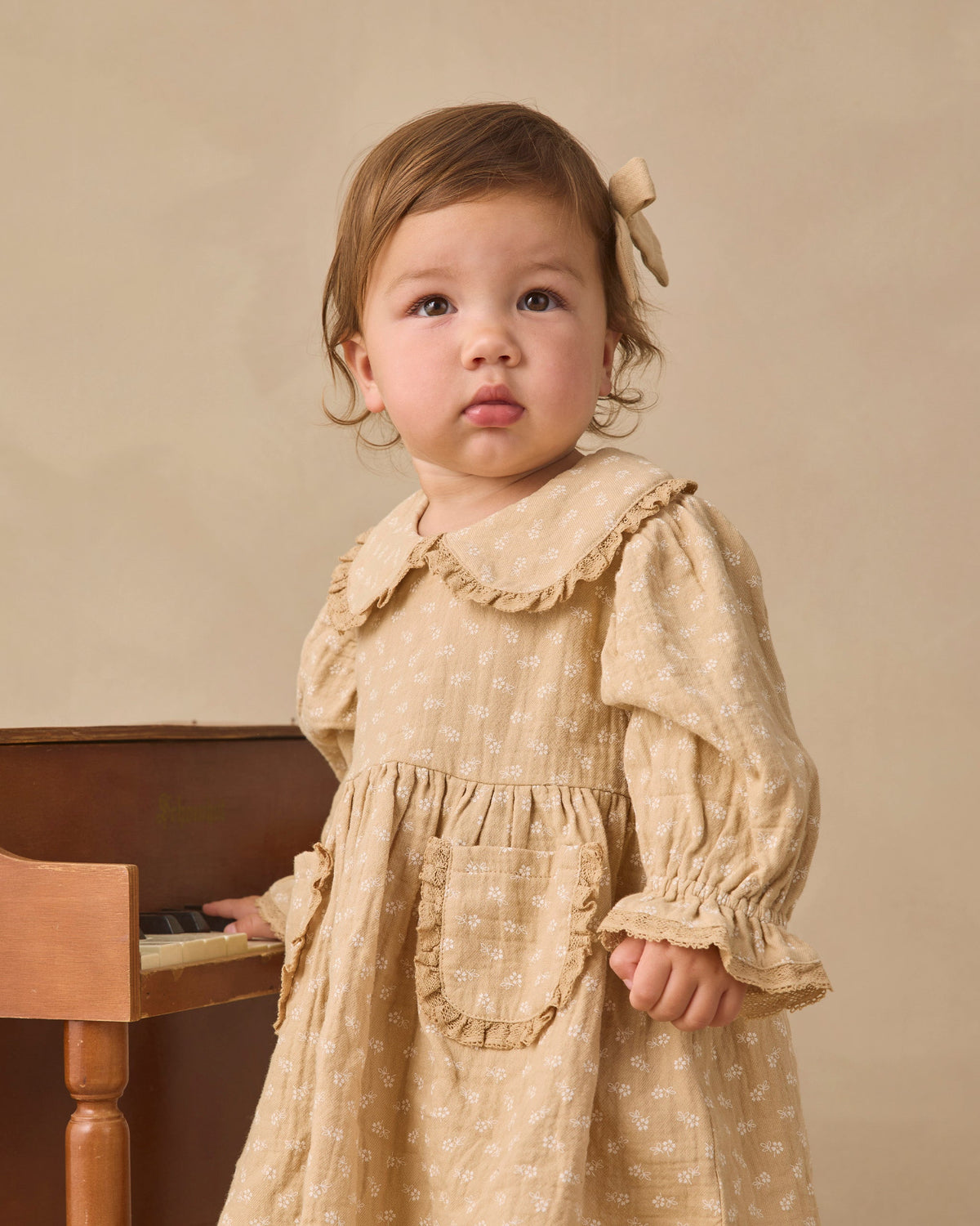 Marisol Dress Butterscotch Floral - Rylee + Cru | Kids Clothes | Trendy Baby Clothes | Modern Infant Outfits |