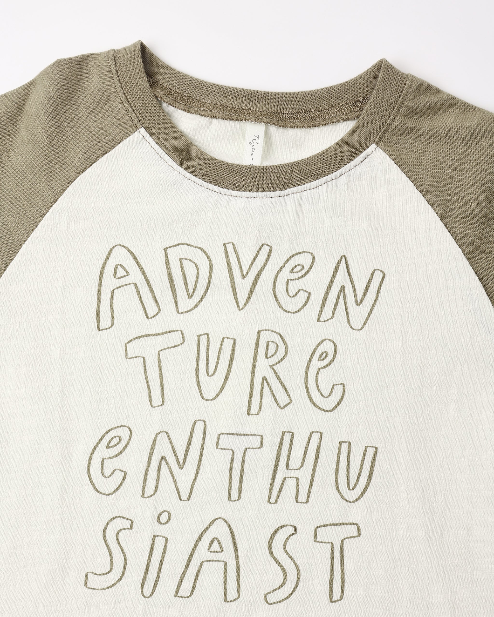 Raglan Short Sleeve Tee Adventure Enthusiast - Rylee + Cru | Kids Clothes | Trendy Baby Clothes | Modern Infant Outfits |