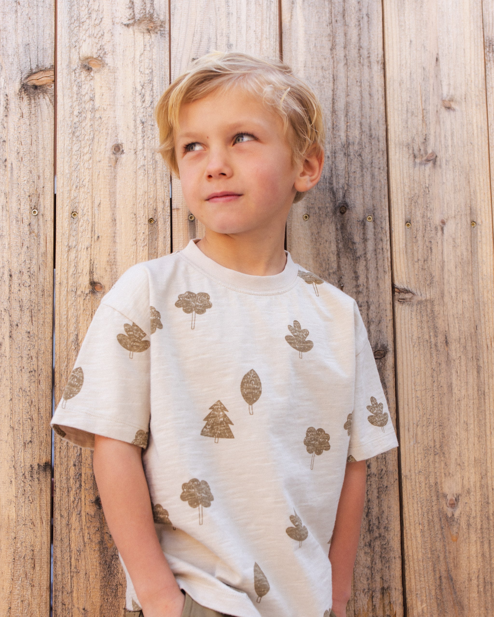 Relaxed Tee Woods - Rylee + Cru | Kids Clothes | Trendy Baby Clothes | Modern Infant Outfits |