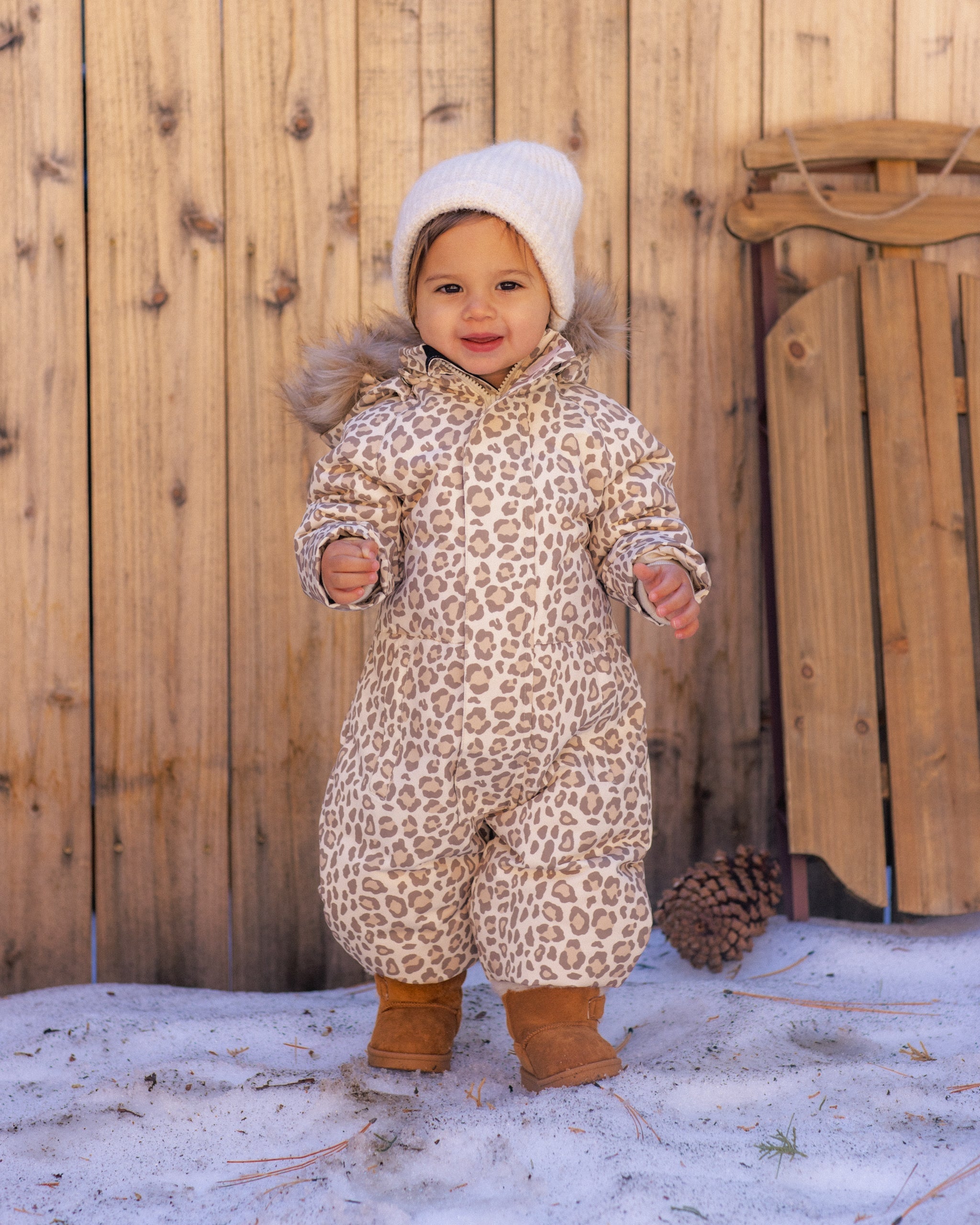 Ski Snowsuit Leopard - Rylee + Cru | Kids Clothes | Trendy Baby Clothes | Modern Infant Outfits |