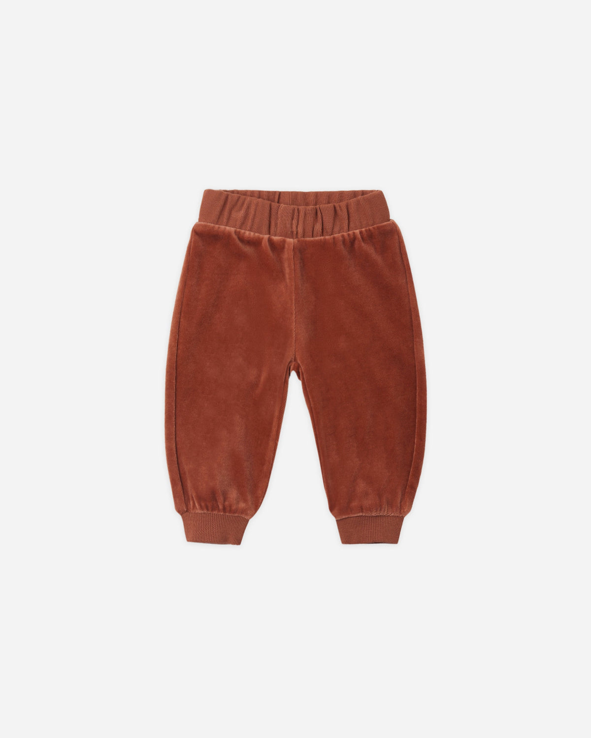 Velour Relaxed Sweatpant Redwood - Rylee + Cru | Kids Clothes | Trendy Baby Clothes | Modern Infant Outfits |