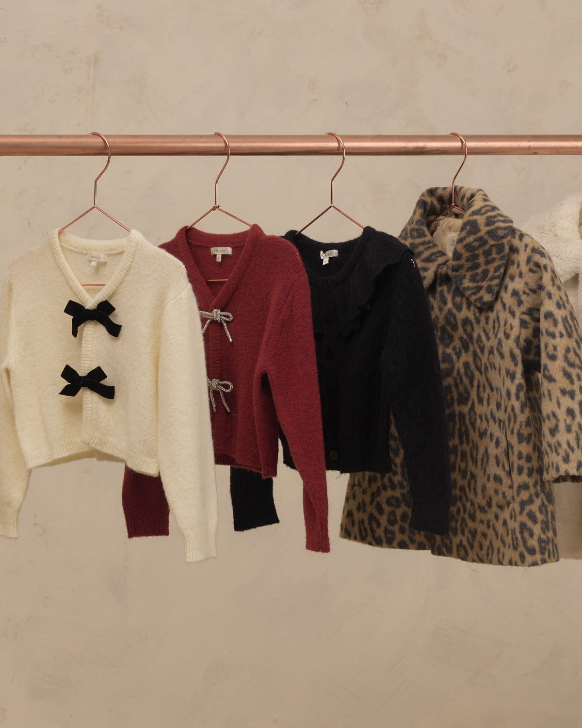 Bow Cardigan Ivory