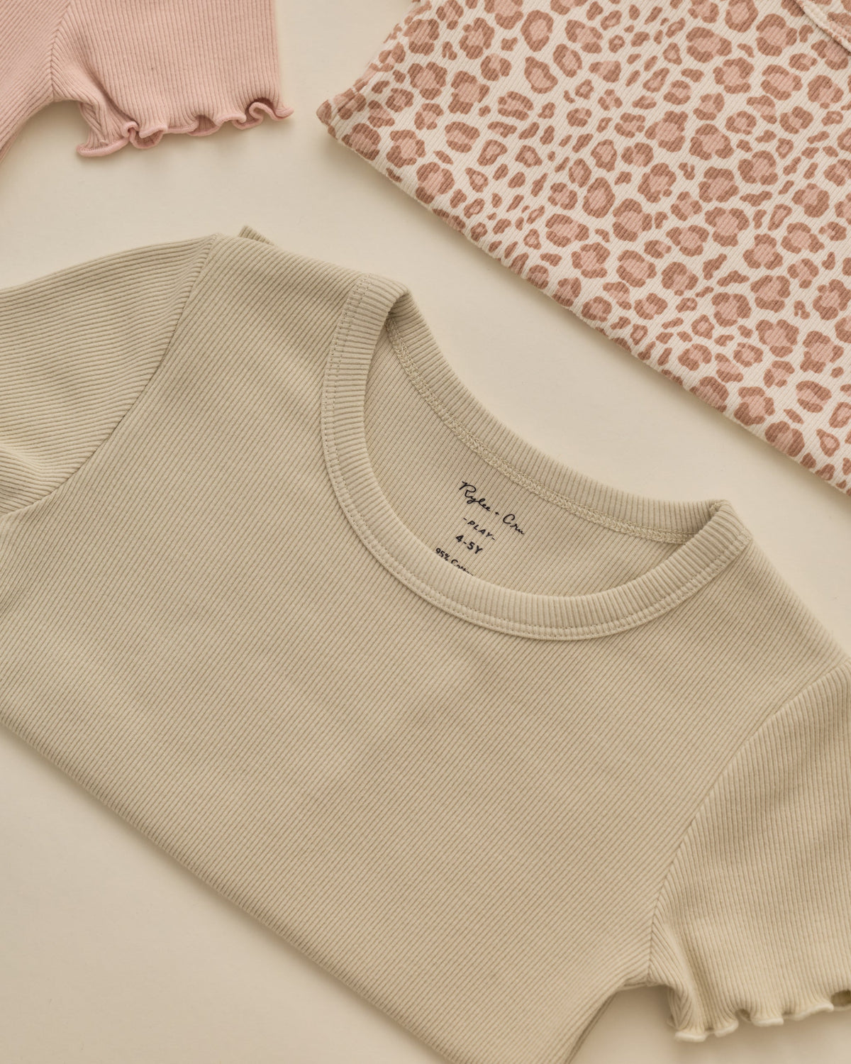 Ribbed Basic Tee Pistachio - Rylee + Cru | Kids Clothes | Trendy Baby Clothes | Modern Infant Outfits |