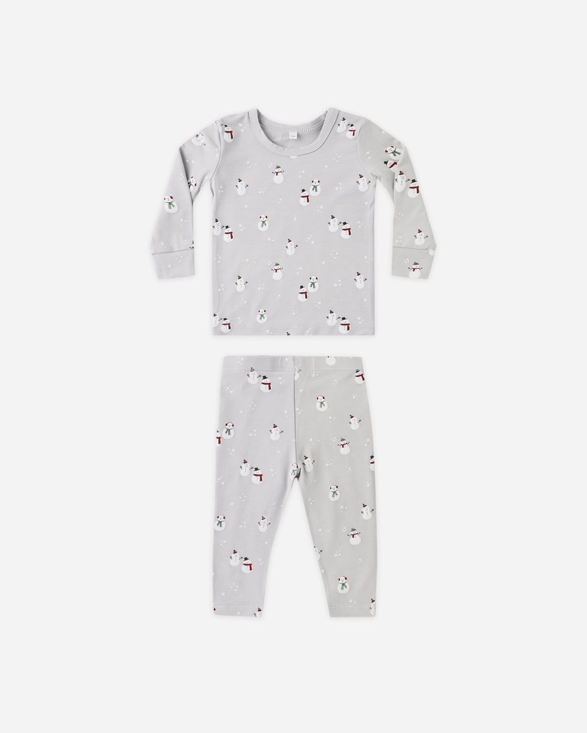 Bamboo Pajama Set Snowman - Rylee + Cru | Kids Clothes | Trendy Baby Clothes | Modern Infant Outfits |