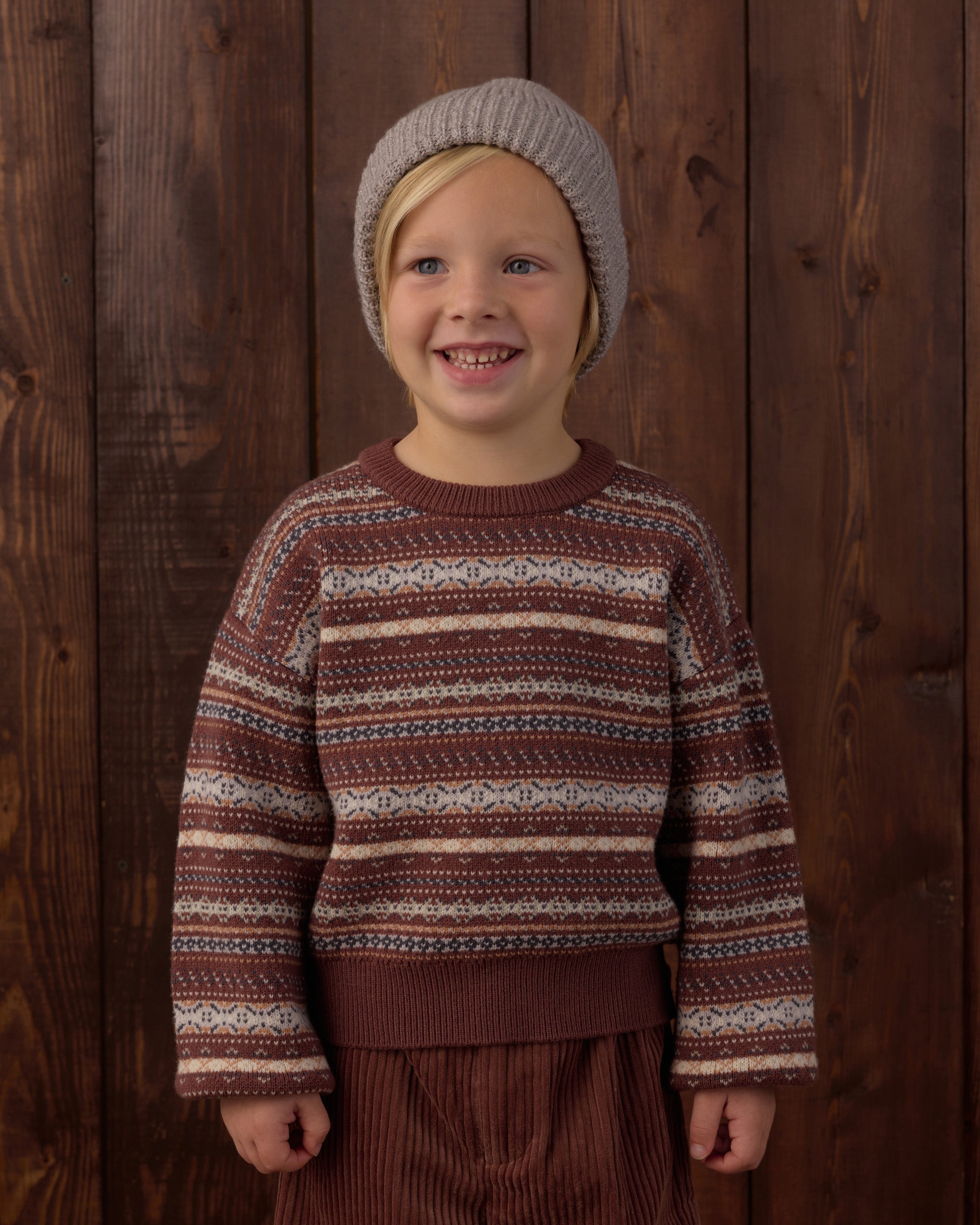 Aspen Sweater Mulberry Multi-Stripe - Rylee + Cru | Kids Clothes | Trendy Baby Clothes | Modern Infant Outfits |