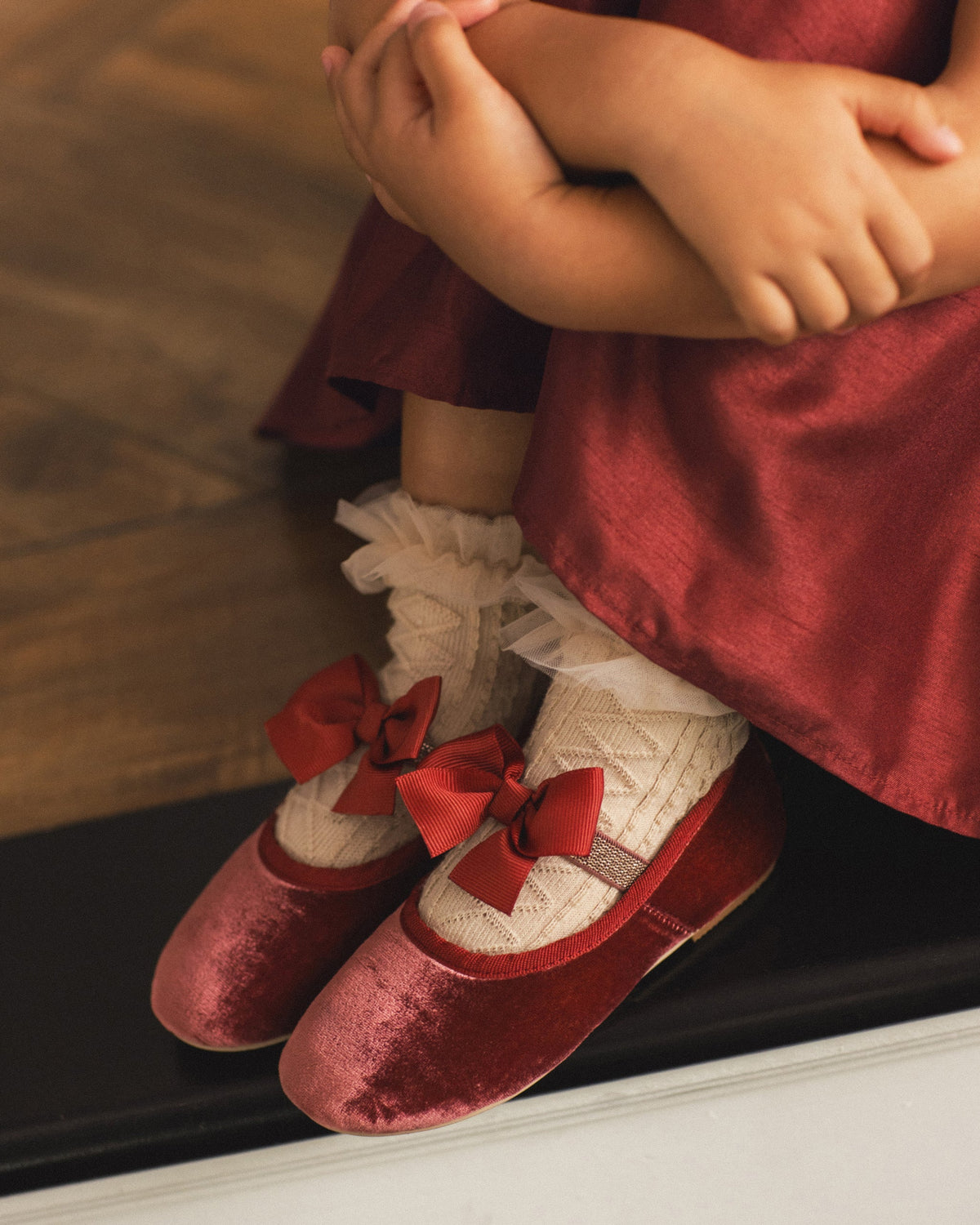 Ruffle Socks Pearl, Ruby
