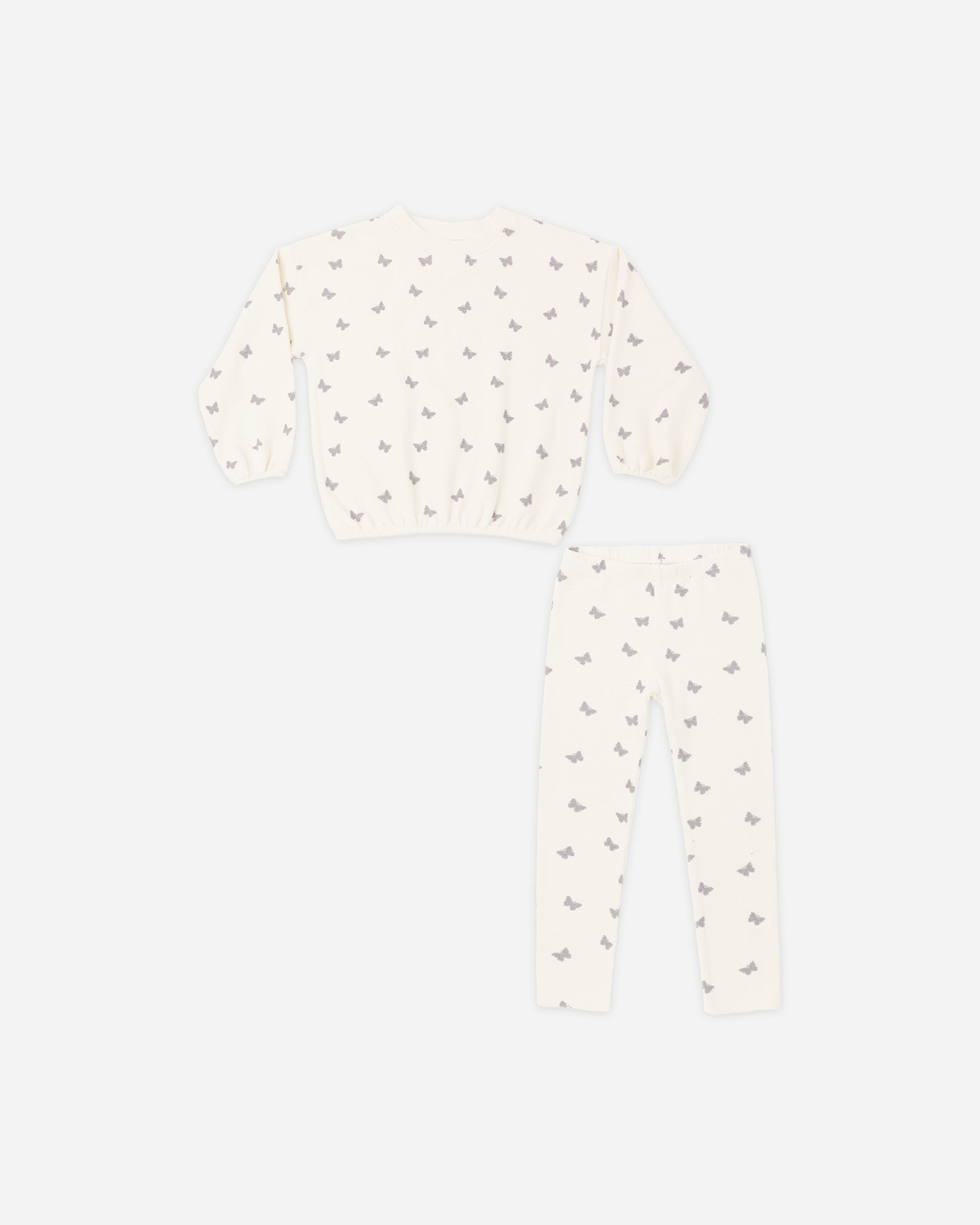 Spongey Knit Set Butterfly Ditsy - Rylee + Cru | Kids Clothes | Trendy Baby Clothes | Modern Infant Outfits |
