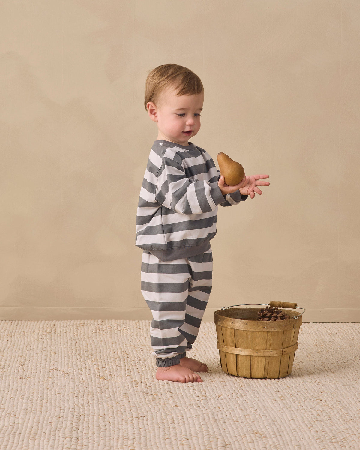 Oversized Sweatpants Midnight Stripe - Rylee + Cru | Kids Clothes | Trendy Baby Clothes | Modern Infant Outfits |