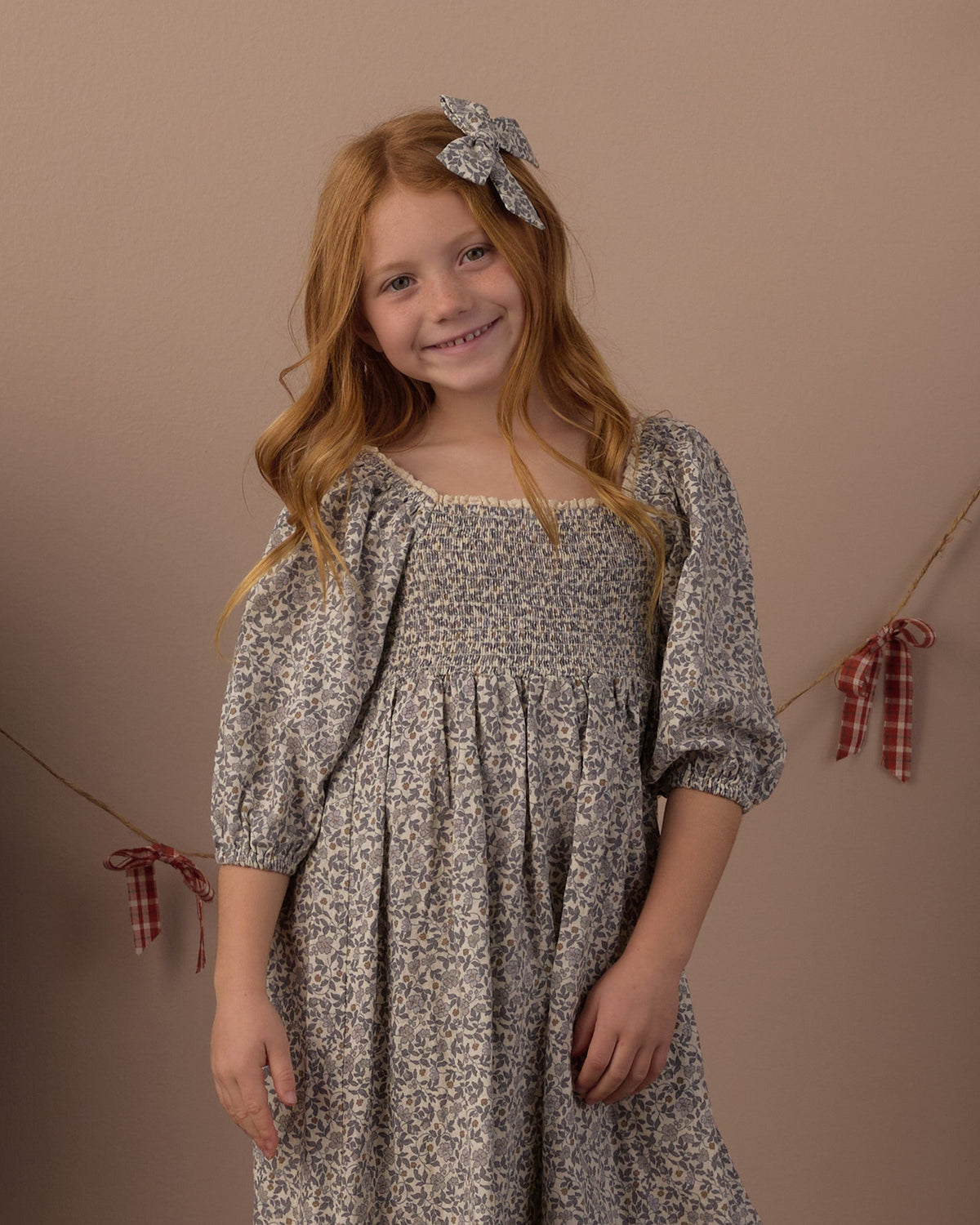 Della Dress Slate Floral - Rylee + Cru | Kids Clothes | Trendy Baby Clothes | Modern Infant Outfits |