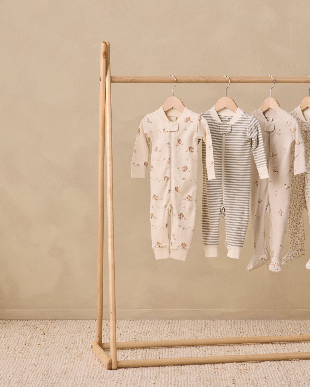 Zip Long Sleeve Sleeper Turkey - Rylee + Cru | Kids Clothes | Trendy Baby Clothes | Modern Infant Outfits |