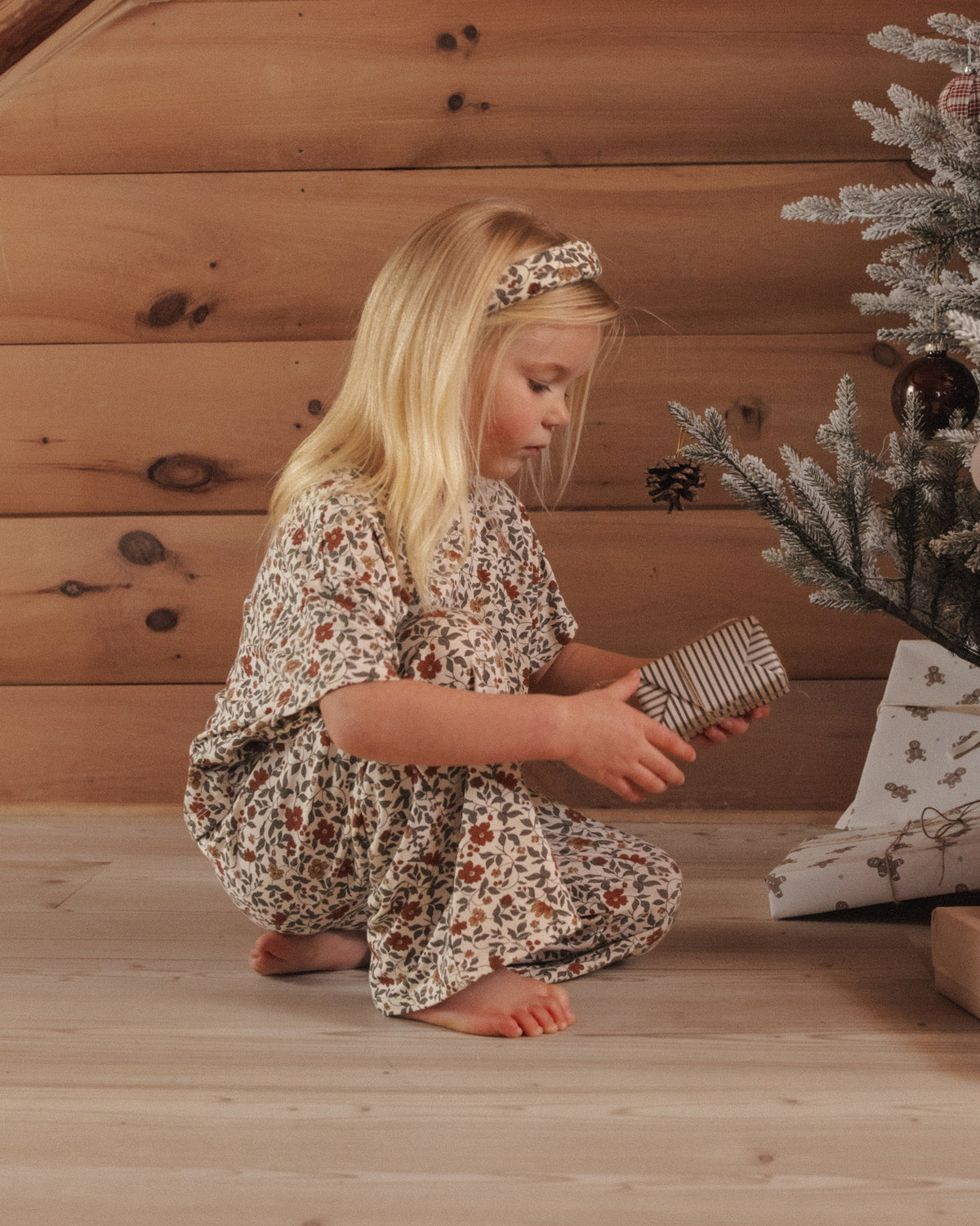 Padded Headband Holiday Floral - Rylee + Cru | Kids Clothes | Trendy Baby Clothes | Modern Infant Outfits |
