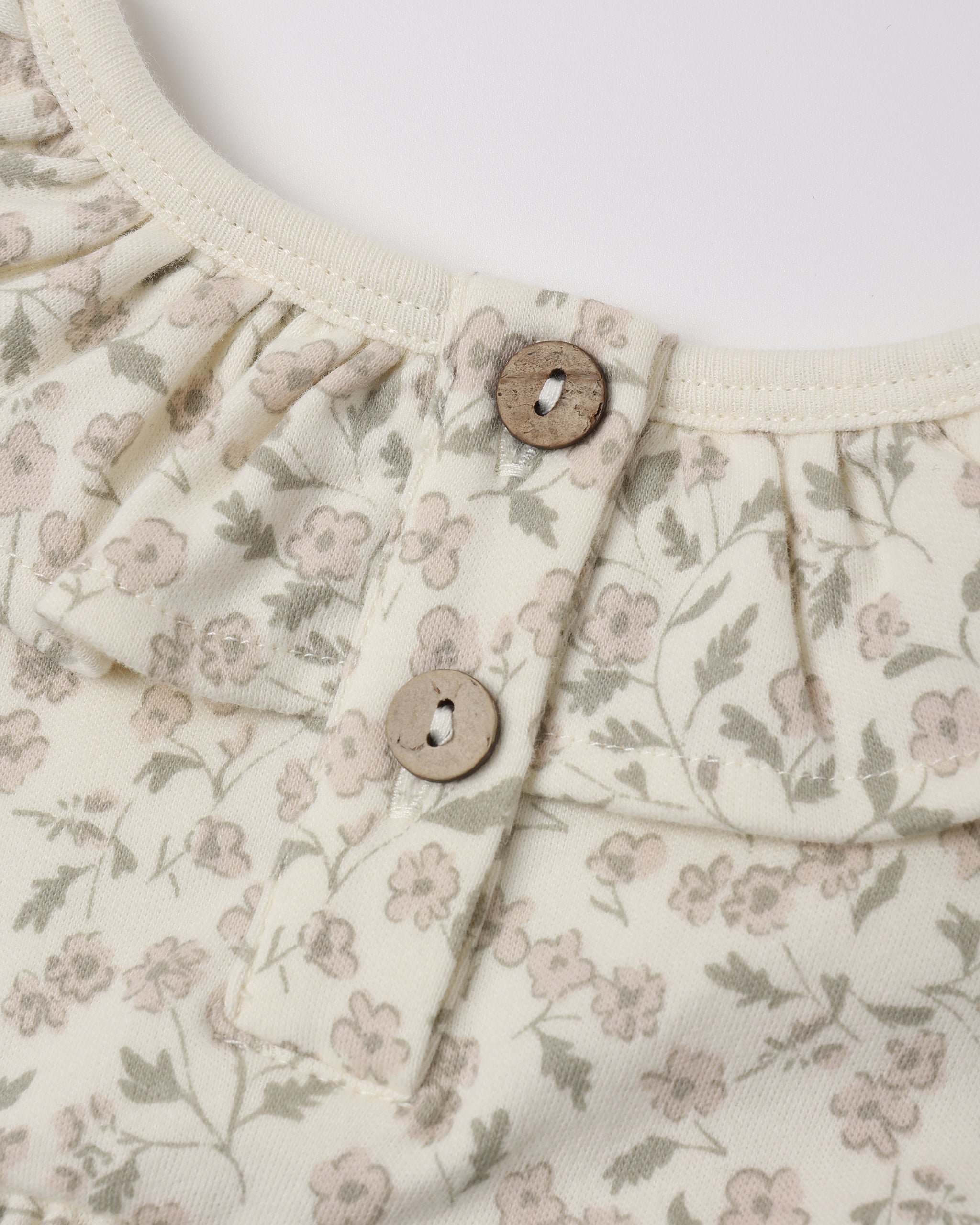 Ruffle Collar Jersey Dress Floret - Rylee + Cru | Kids Clothes | Trendy Baby Clothes | Modern Infant Outfits |