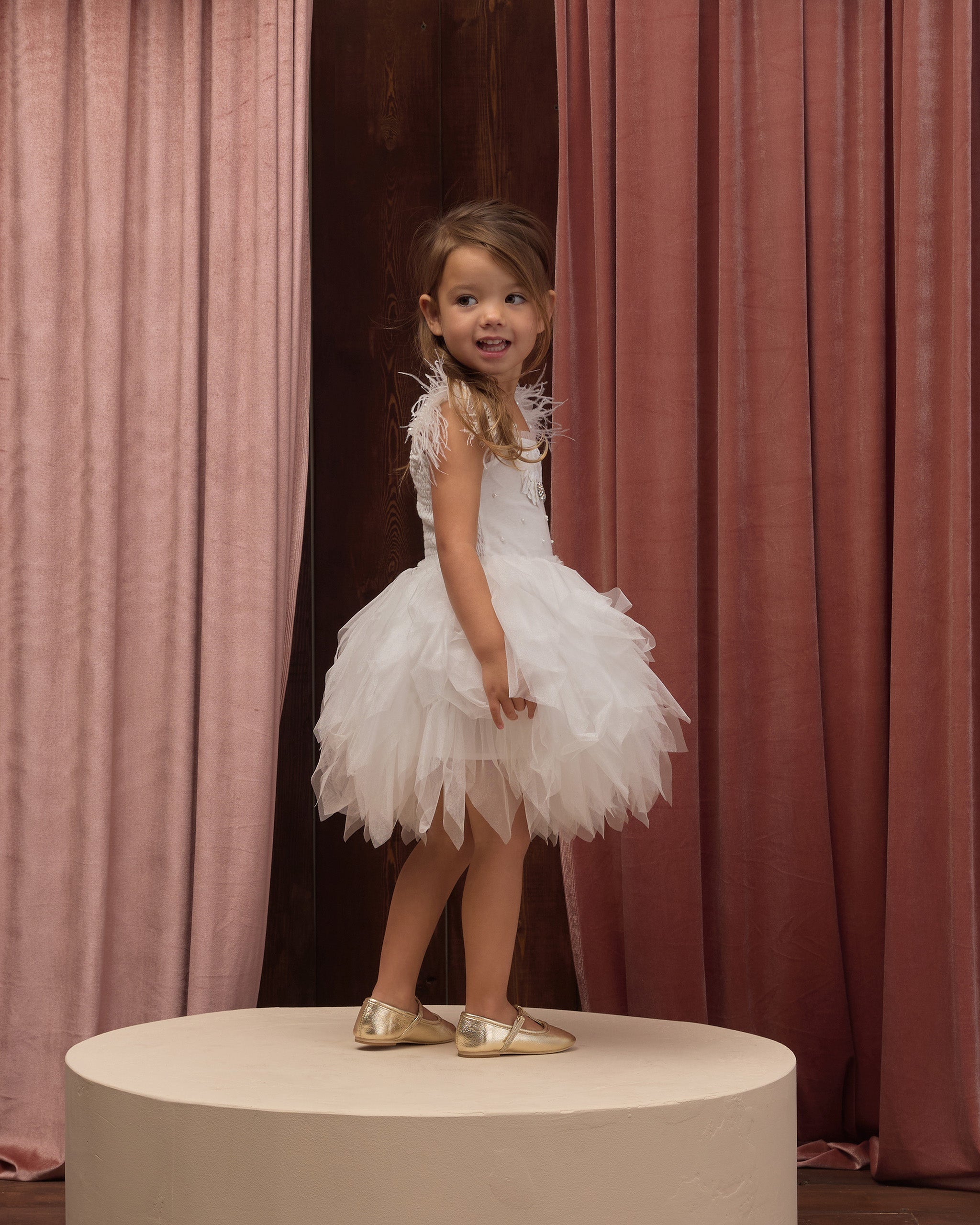 Magique Dress White - Rylee + Cru | Kids Clothes | Trendy Baby Clothes | Modern Infant Outfits |