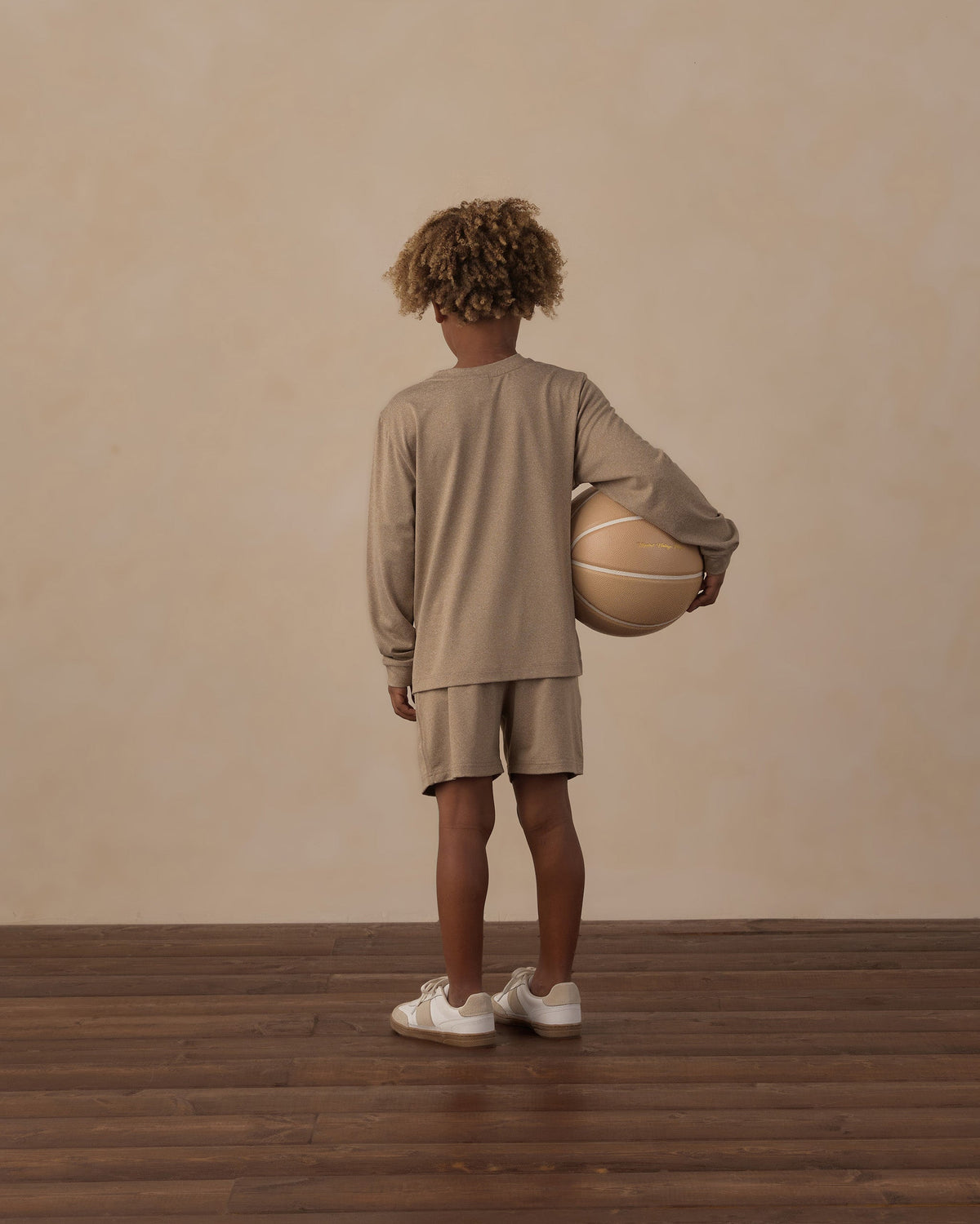 Oceanside Tech Short Heathered Olive - Rylee + Cru | Kids Clothes | Trendy Baby Clothes | Modern Infant Outfits |