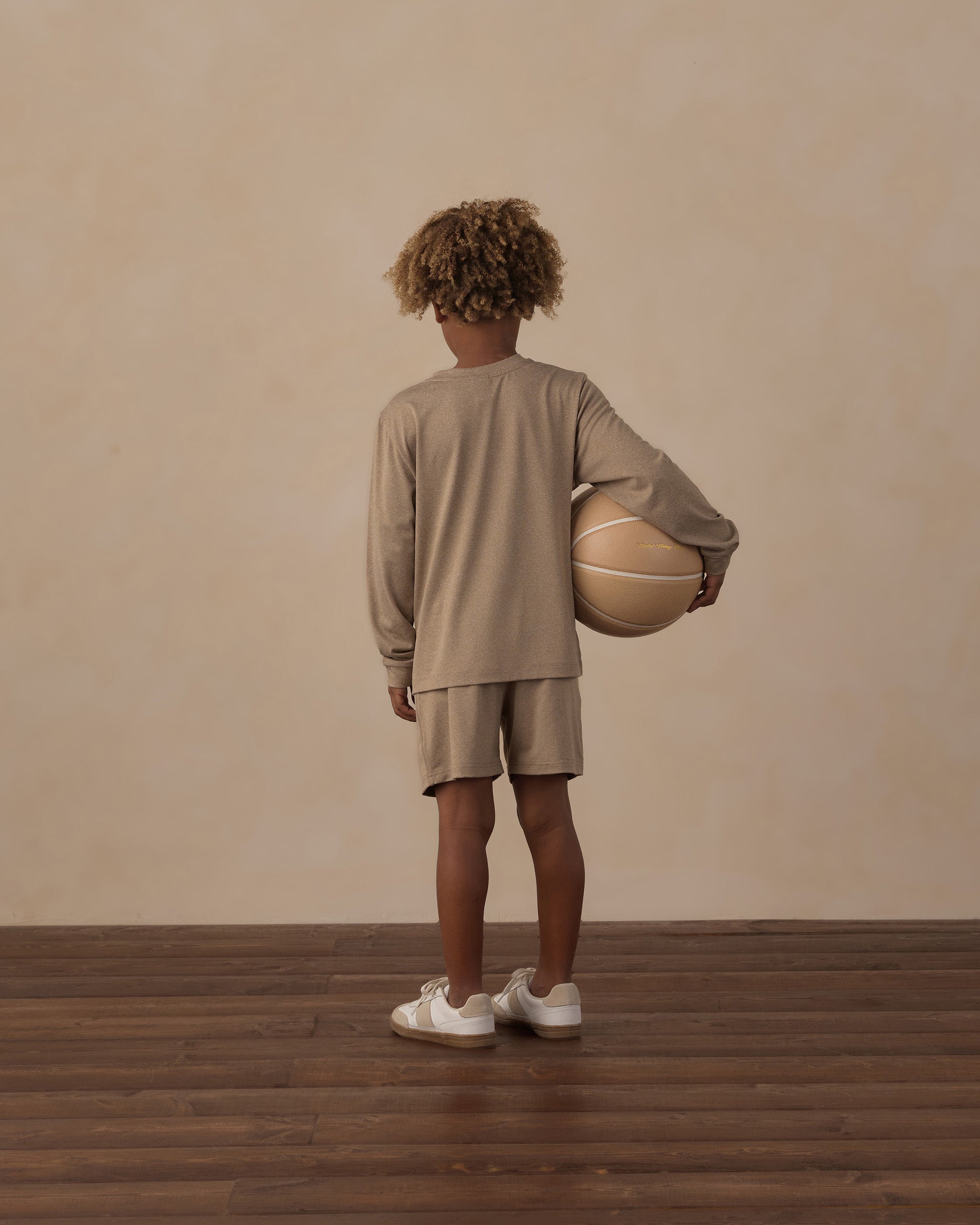 Long Sleeve Pocket Tee Heathered Olive - Rylee + Cru | Kids Clothes | Trendy Baby Clothes | Modern Infant Outfits |
