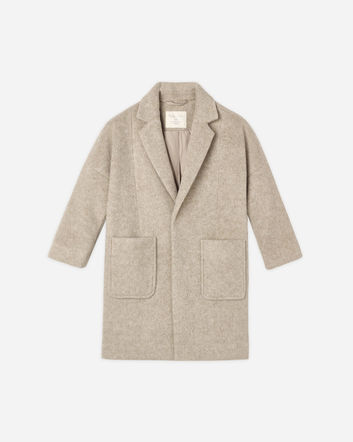 Longline Coat Stone - Rylee + Cru | Kids Clothes | Trendy Baby Clothes | Modern Infant Outfits |