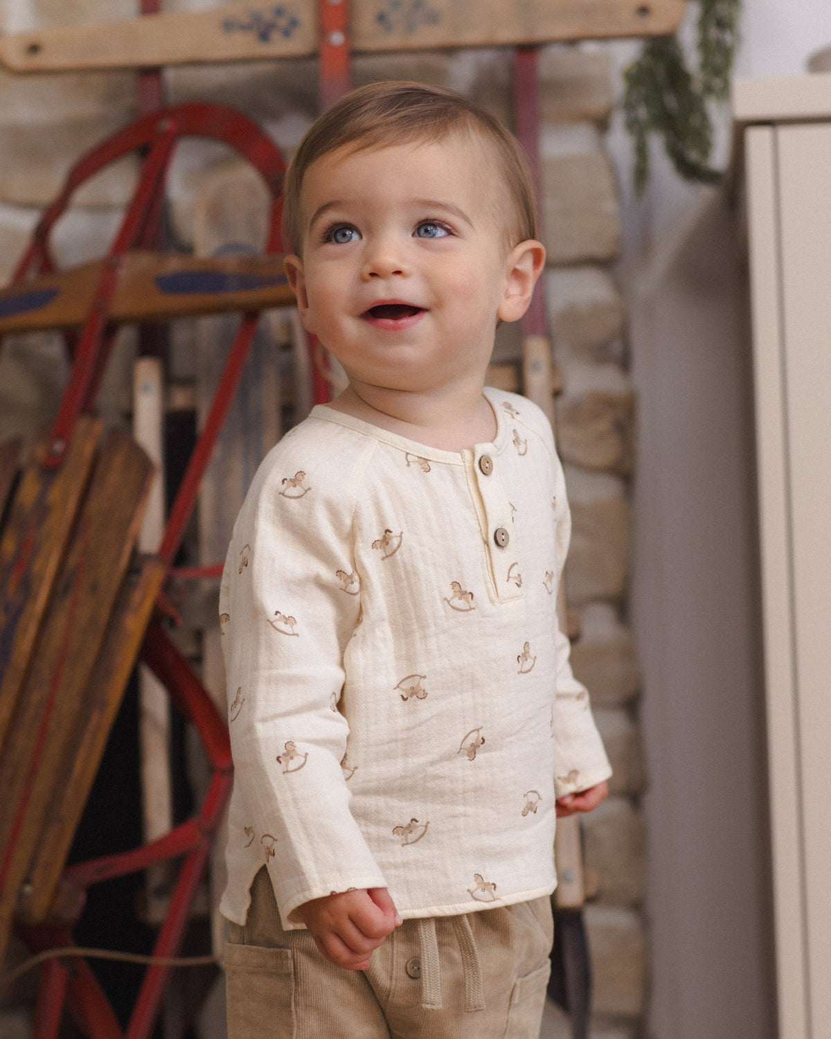 Zion Shirt Rocking Horse - Rylee + Cru | Kids Clothes | Trendy Baby Clothes | Modern Infant Outfits |