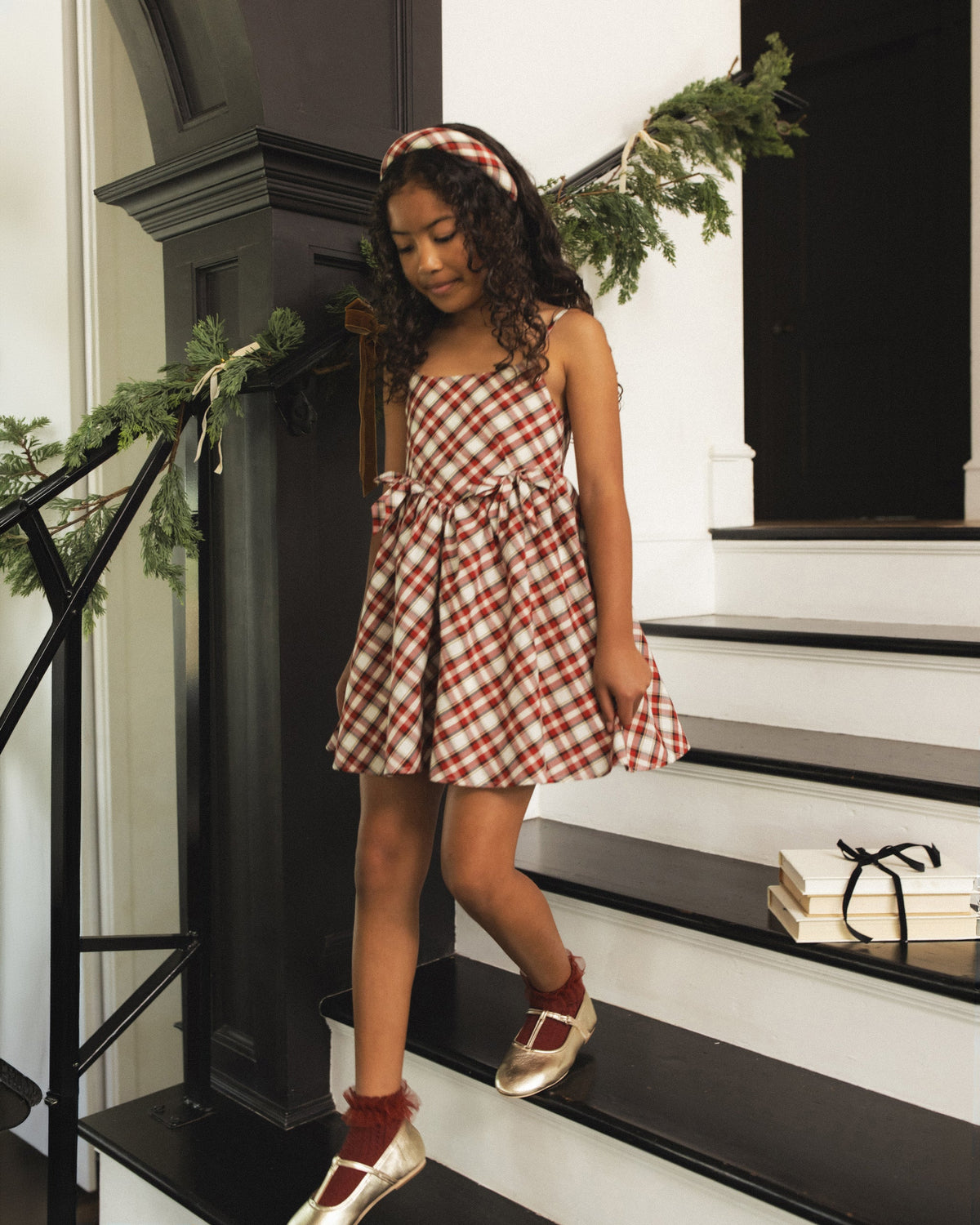 Padded Headband Holiday Tartan