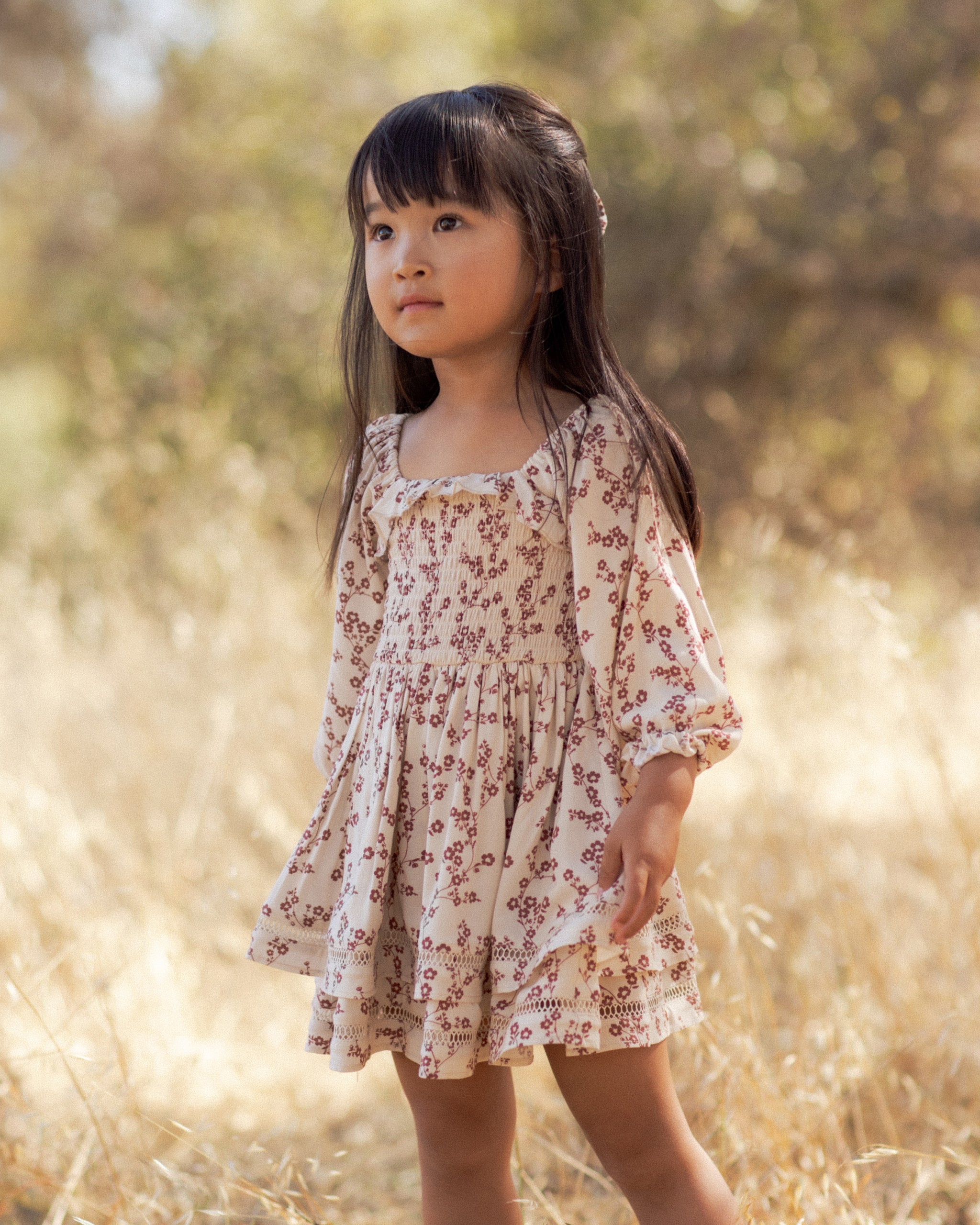 Elodie Dress Floral Toile - Rylee + Cru | Kids Clothes | Trendy Baby Clothes | Modern Infant Outfits |